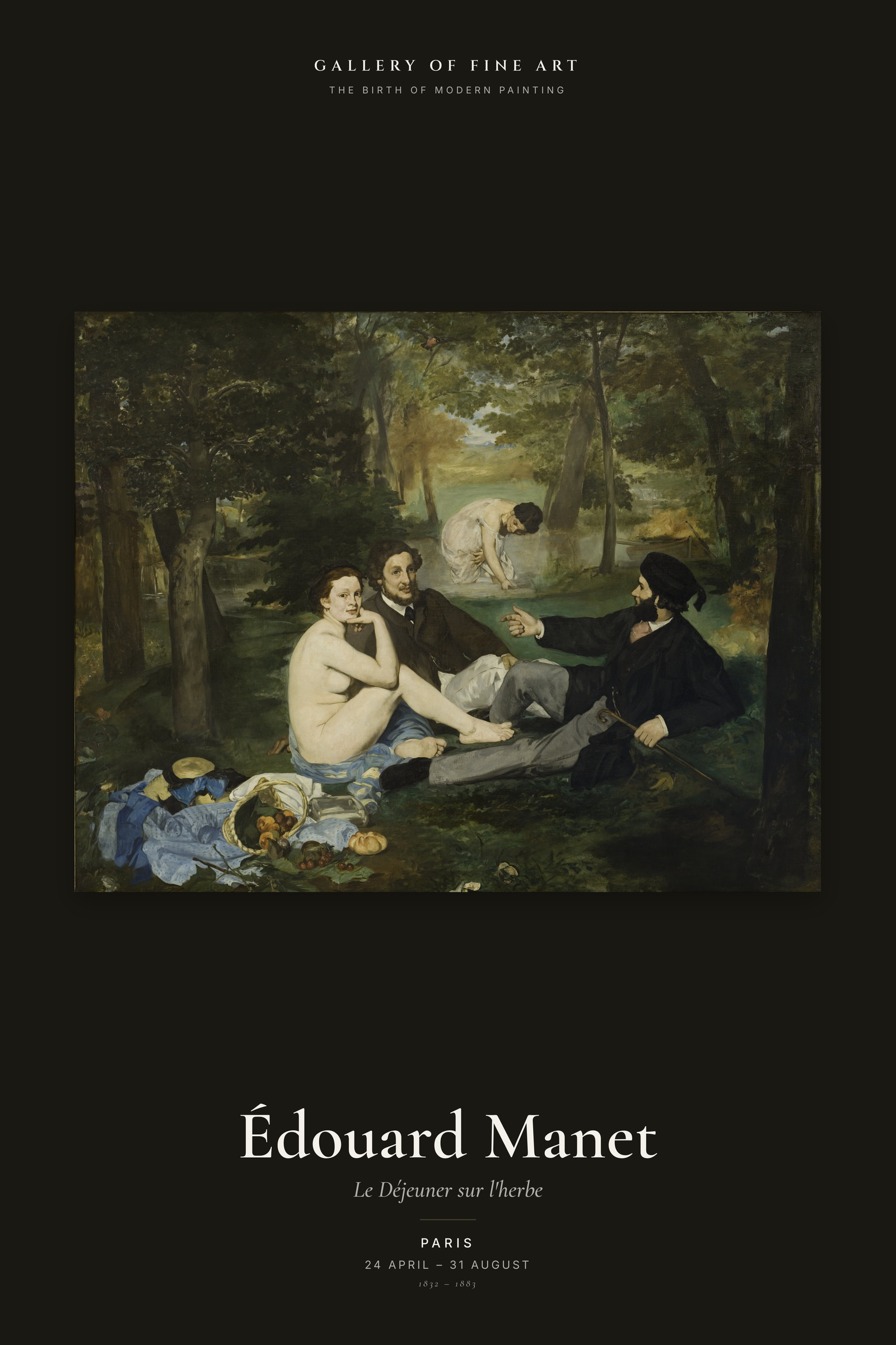 Le Déjeuner sur l'herbe — Exhibition Poster