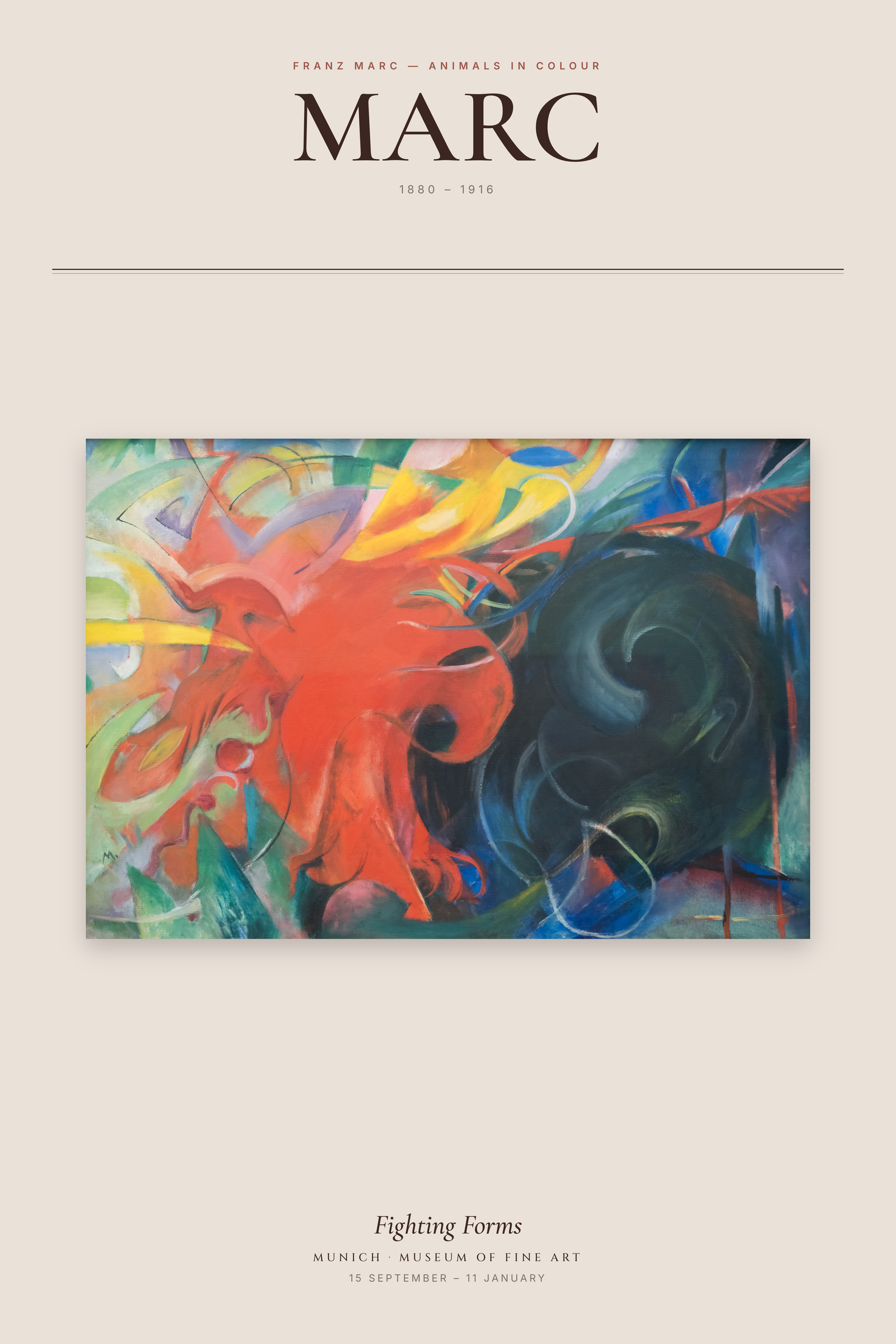 Fighting Forms — Exhibition Poster