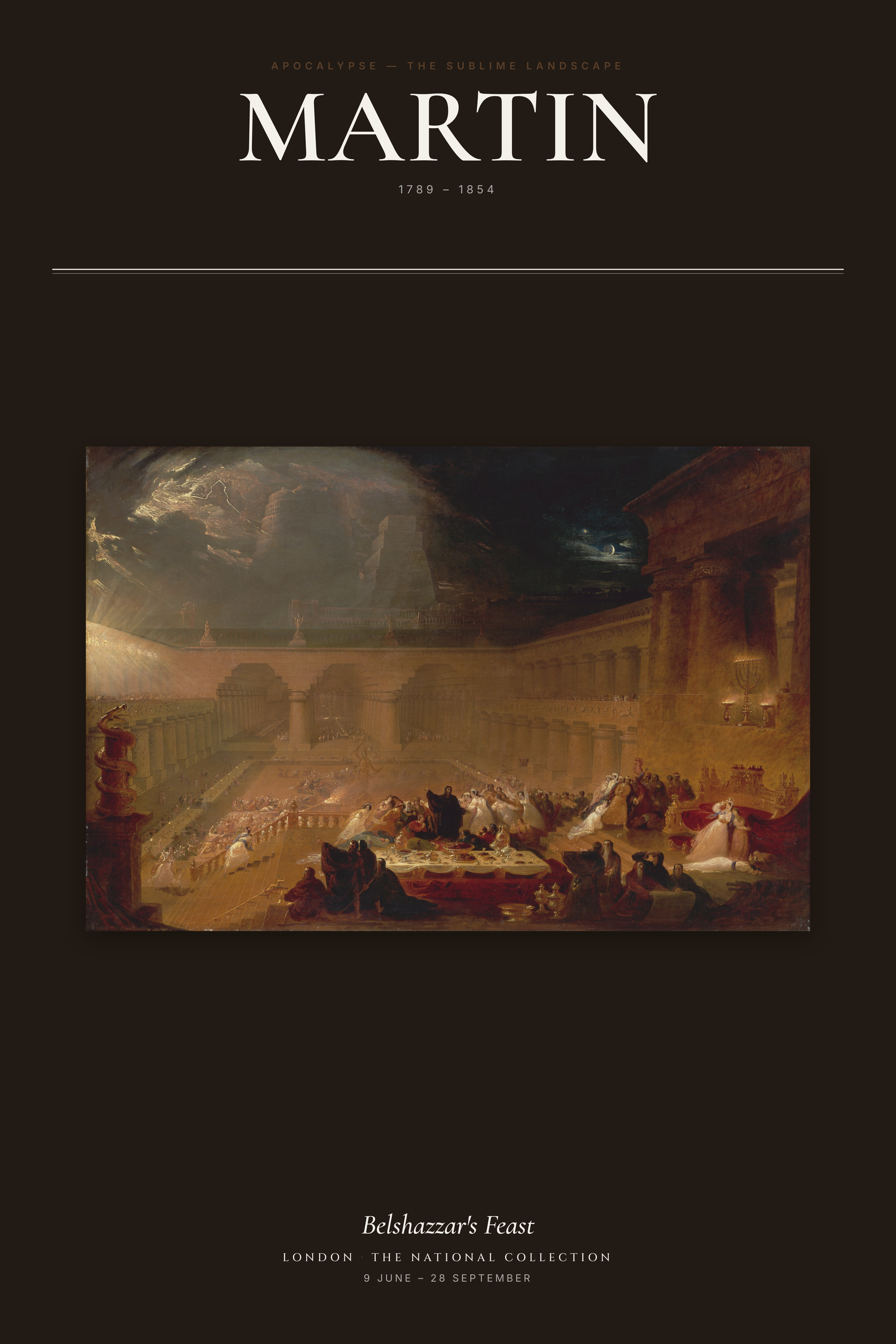Belshazzar's Feast (Martin) — Exhibition Poster