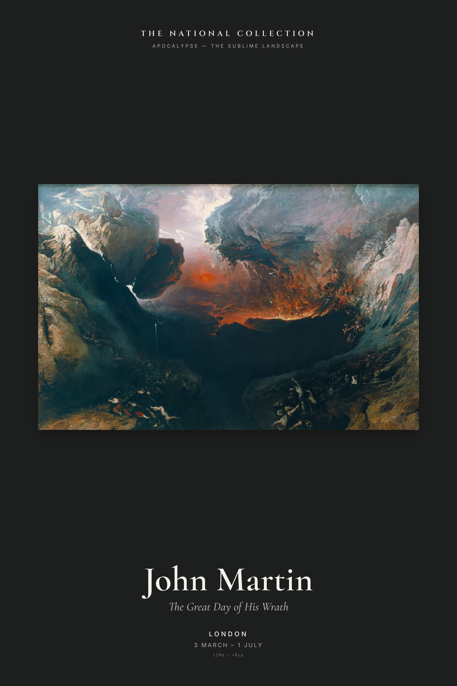 The Great Day of His Wrath — Exhibition Poster