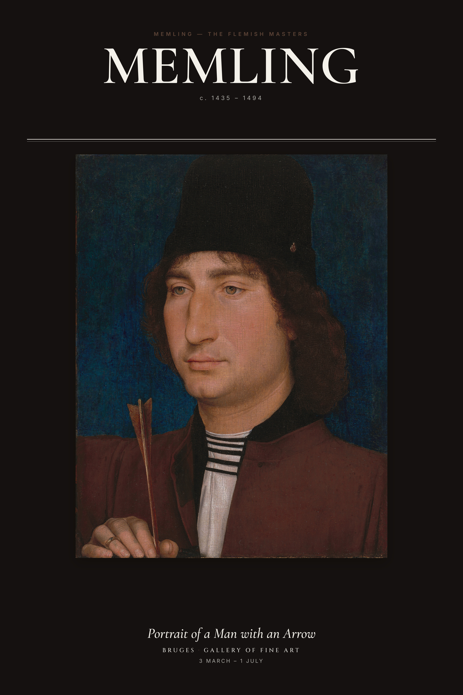 Portrait of a Man with an Arrow — Exhibition Poster