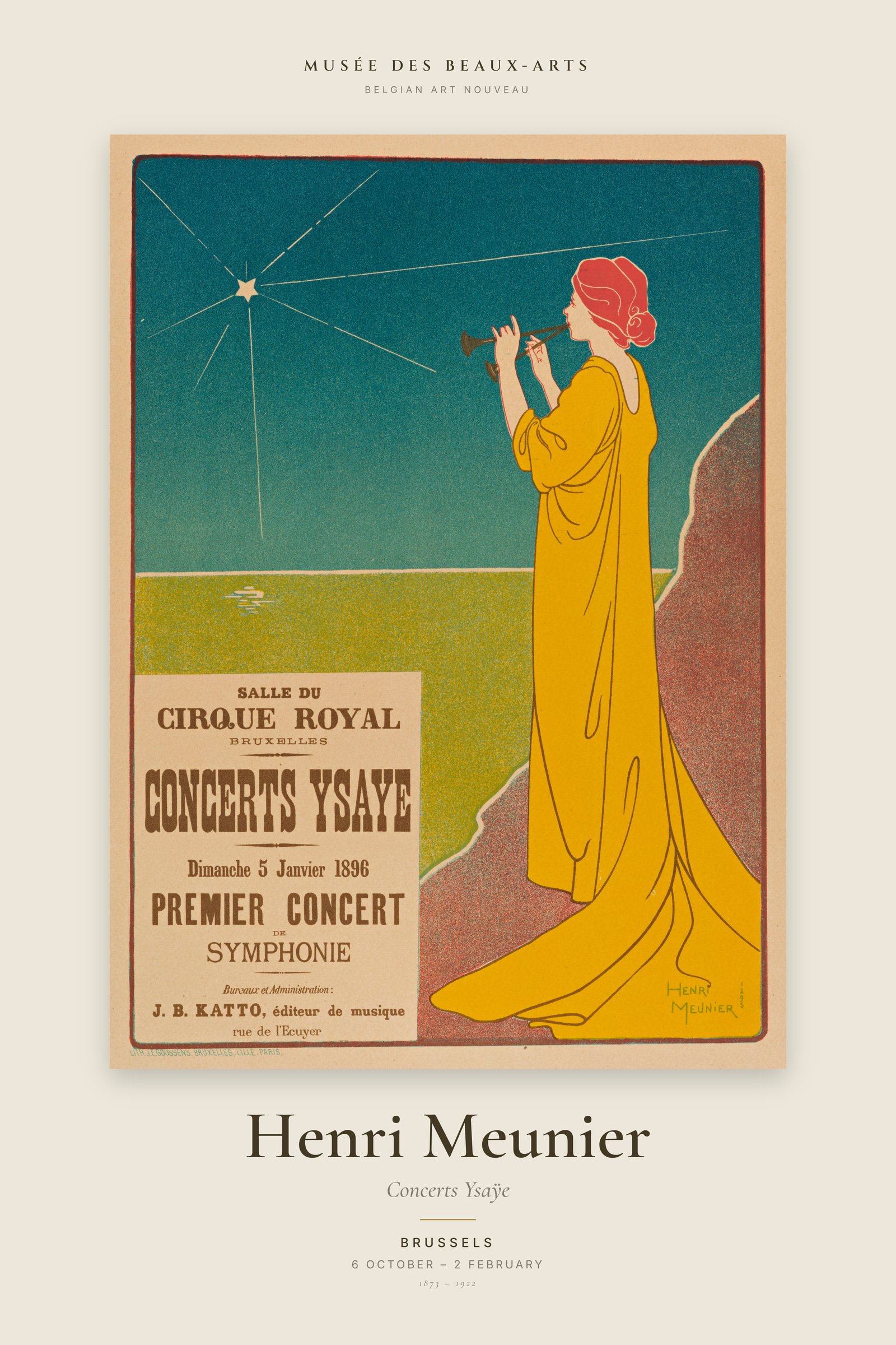 Concerts Ysaÿe — Exhibition Poster