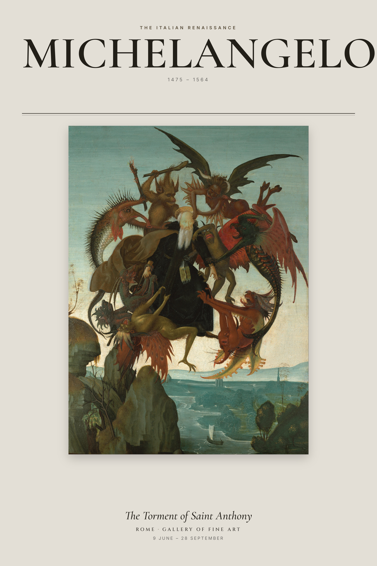 The Torment of Saint Anthony — Exhibition Poster