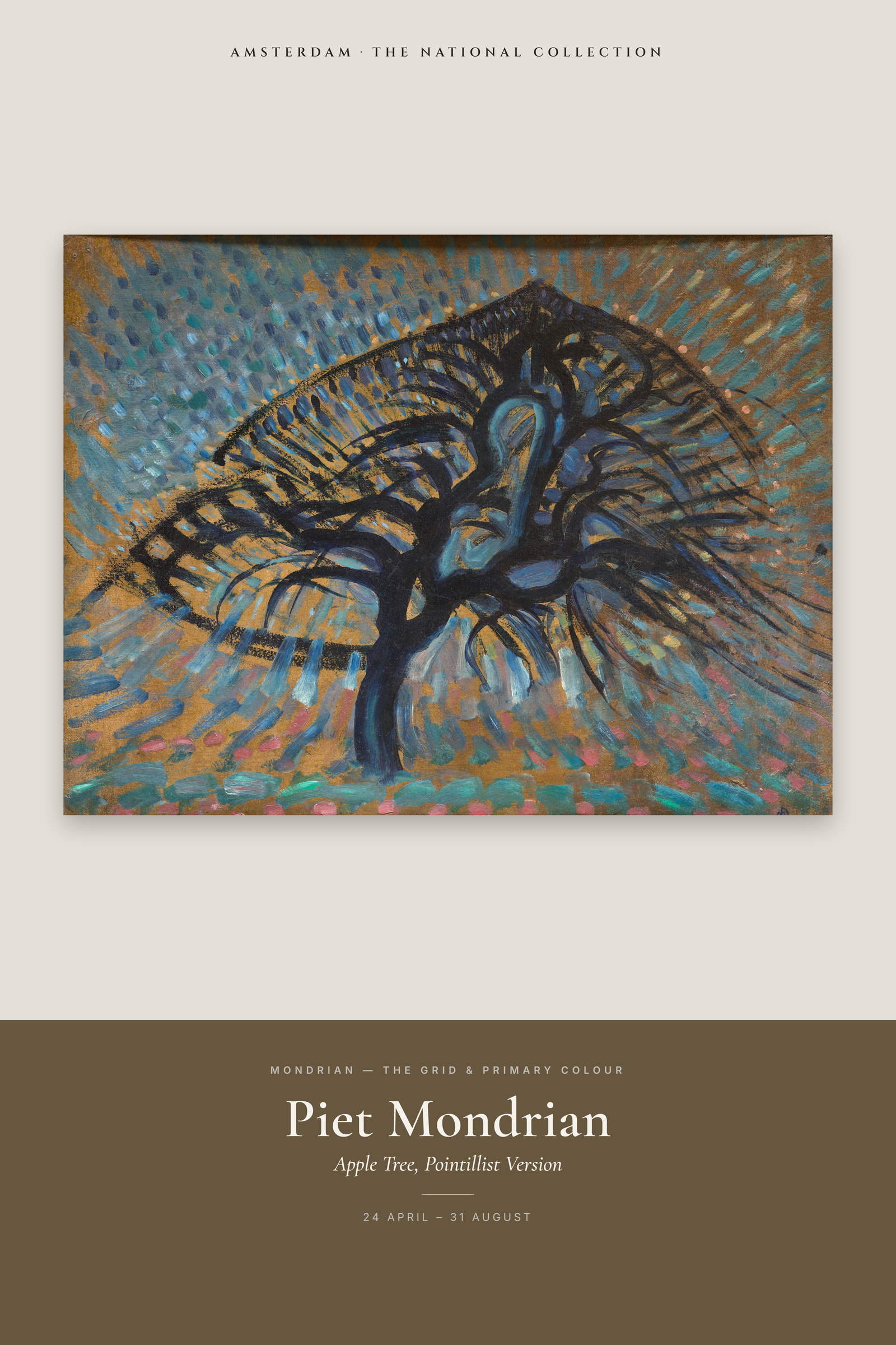 Apple Tree, Pointillist Version — Exhibition Poster