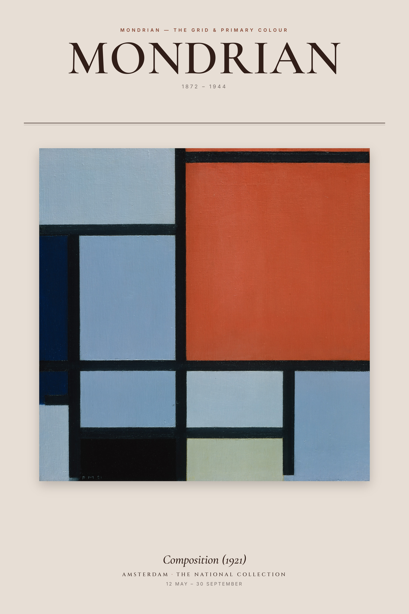 Composition (1921) — Exhibition Poster