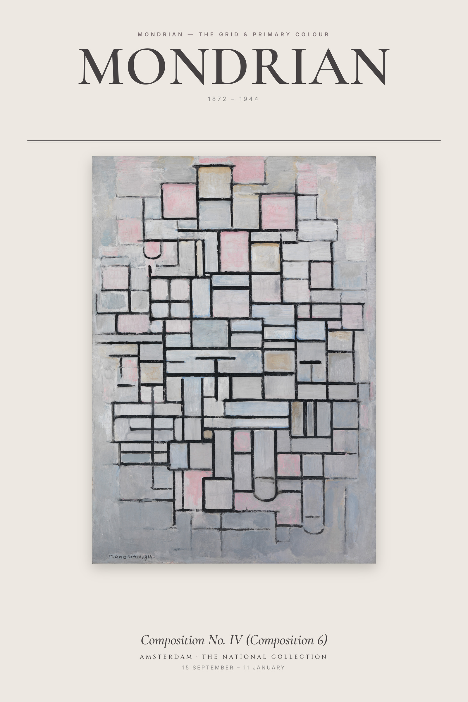 Composition No. IV (Composition 6) — Exhibition Poster