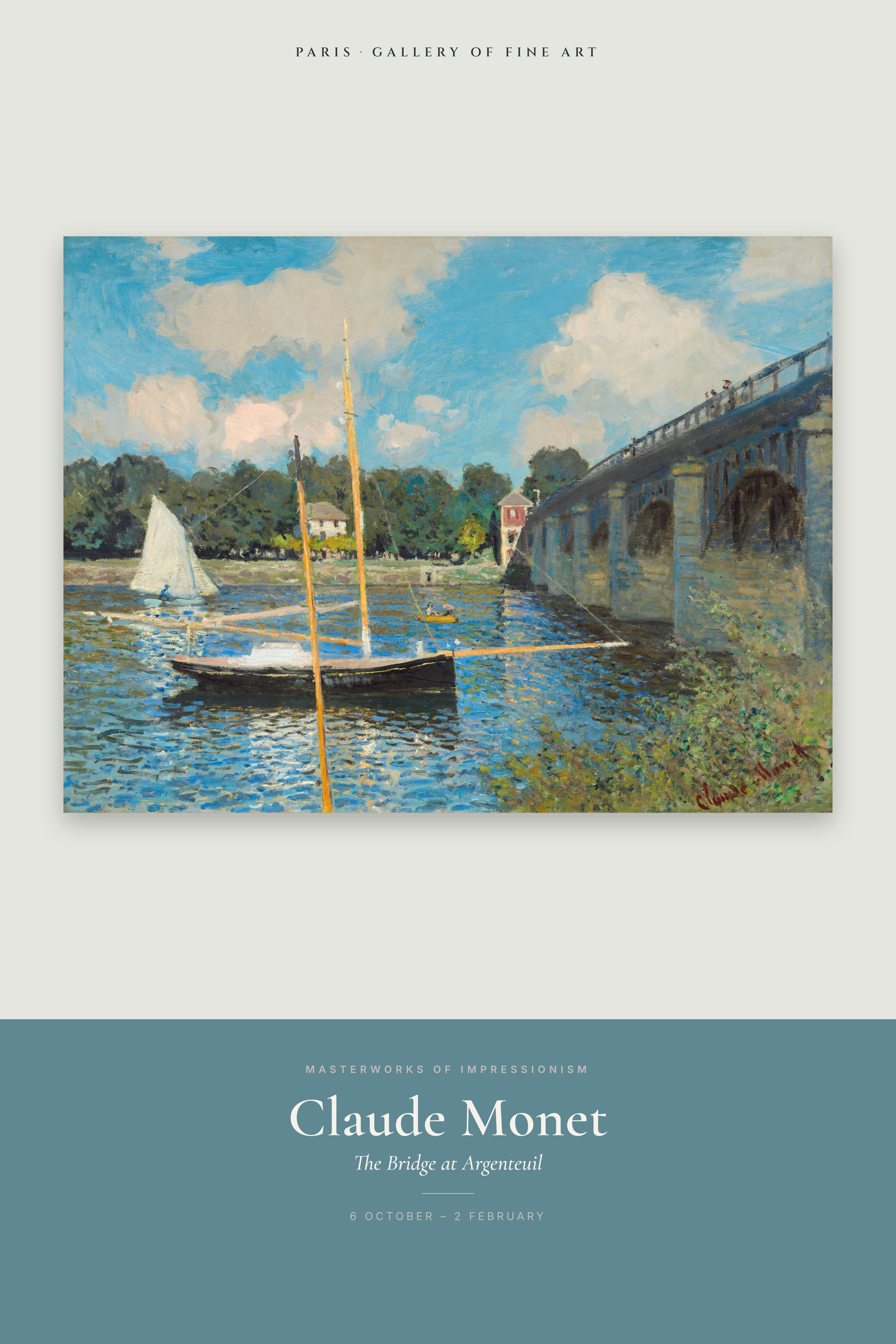 The Bridge at Argenteuil — Exhibition Poster