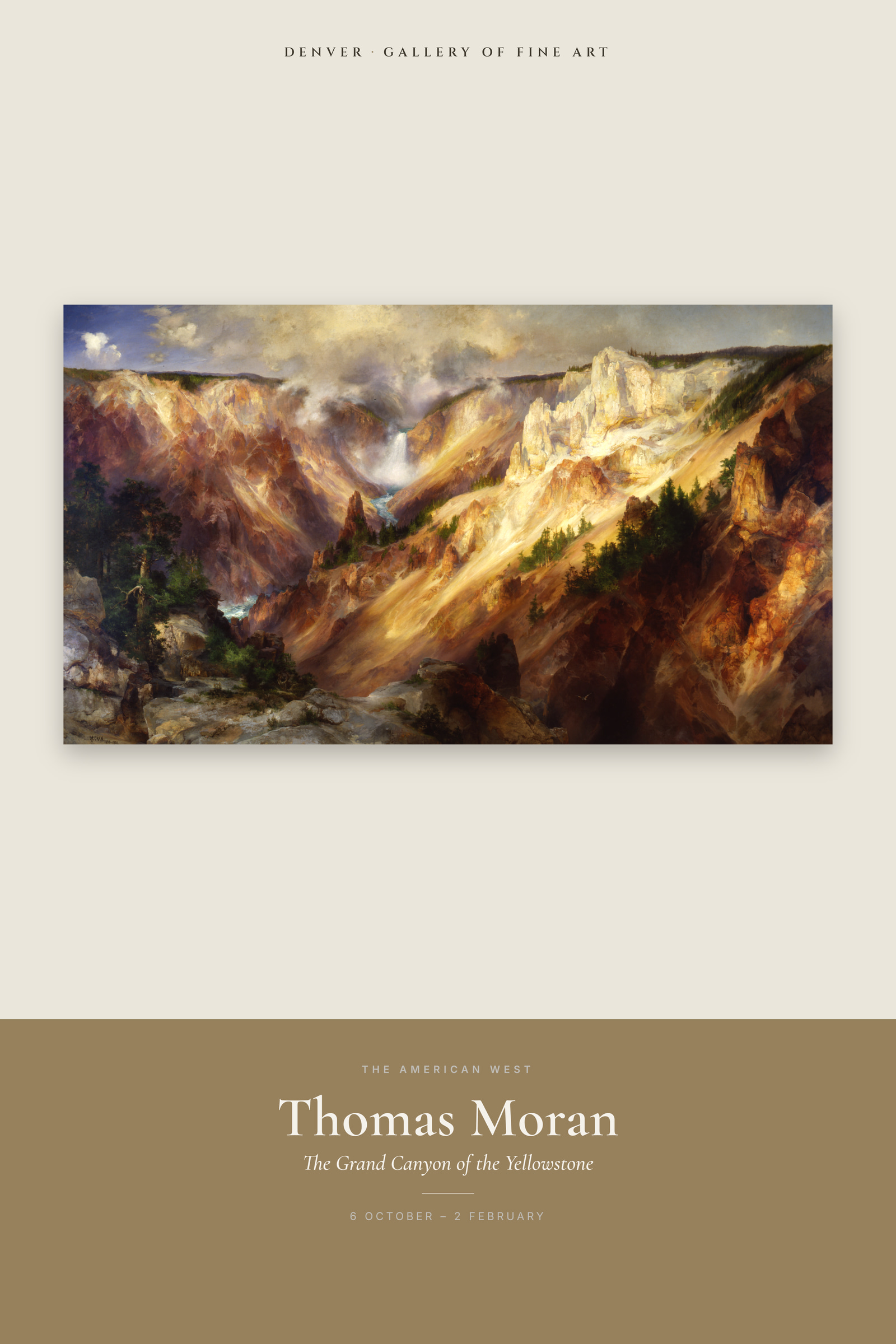 The Grand Canyon of the Yellowstone — Exhibition Poster