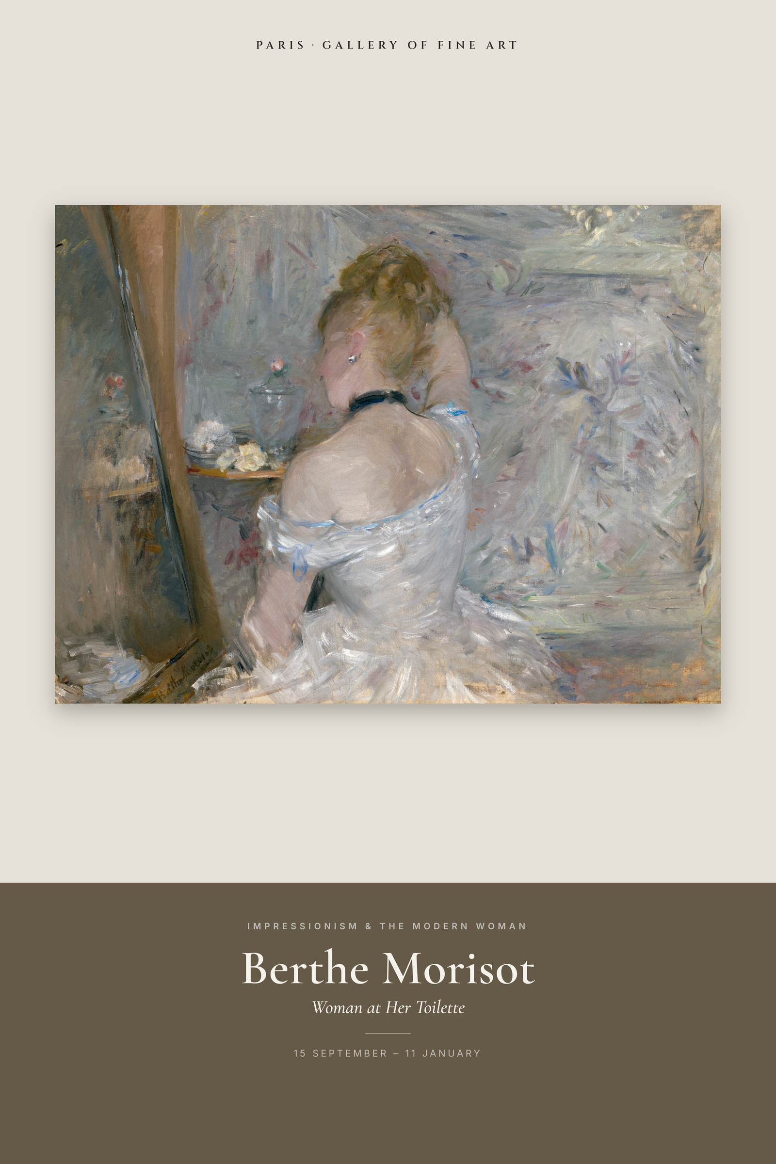 Woman at Her Toilette — Exhibition Poster