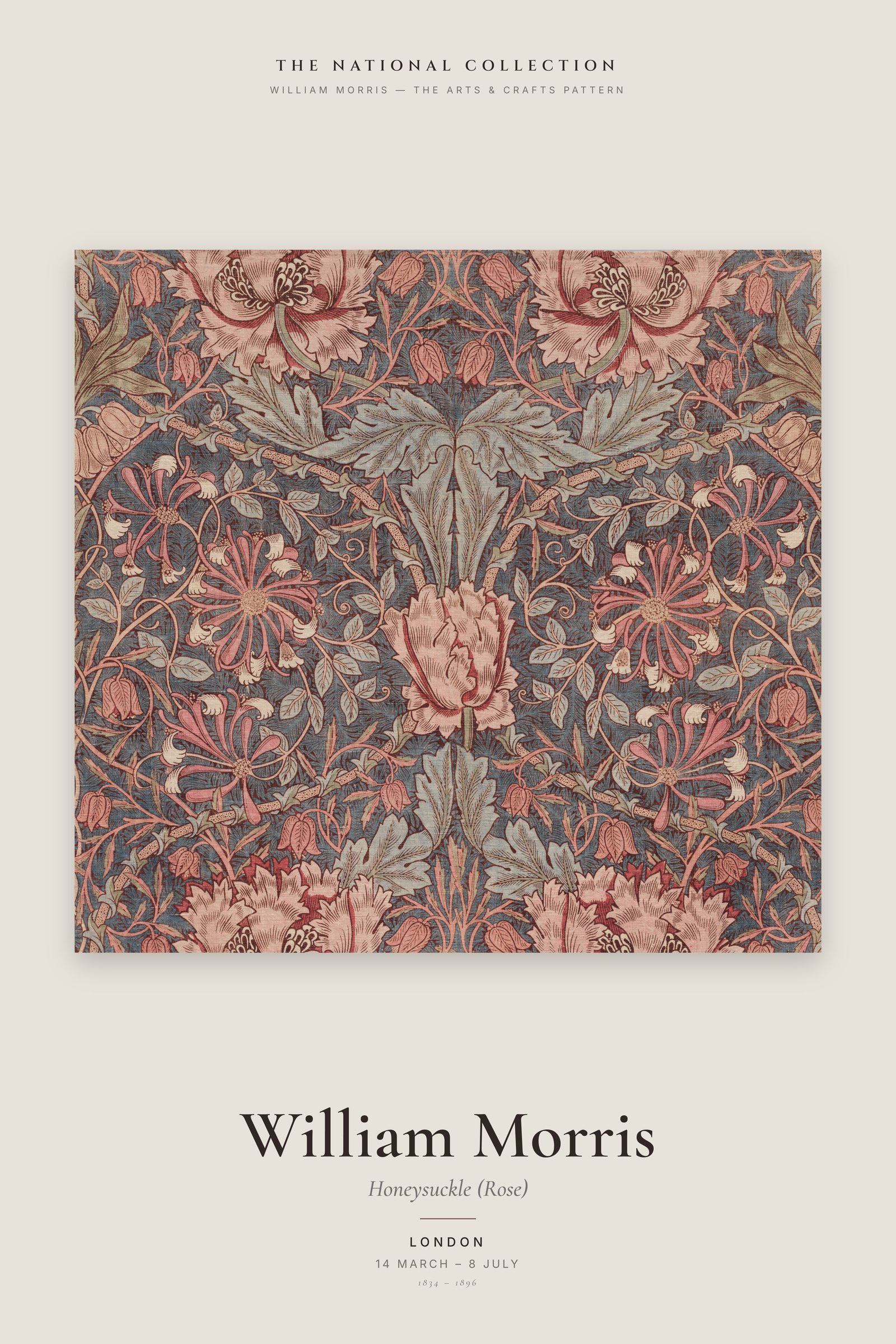 Honeysuckle (Rose) — Exhibition Poster