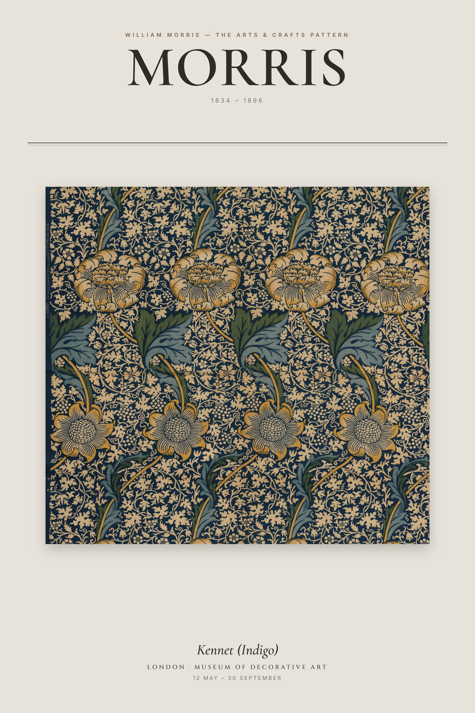 Kennet (Indigo) — Exhibition Poster