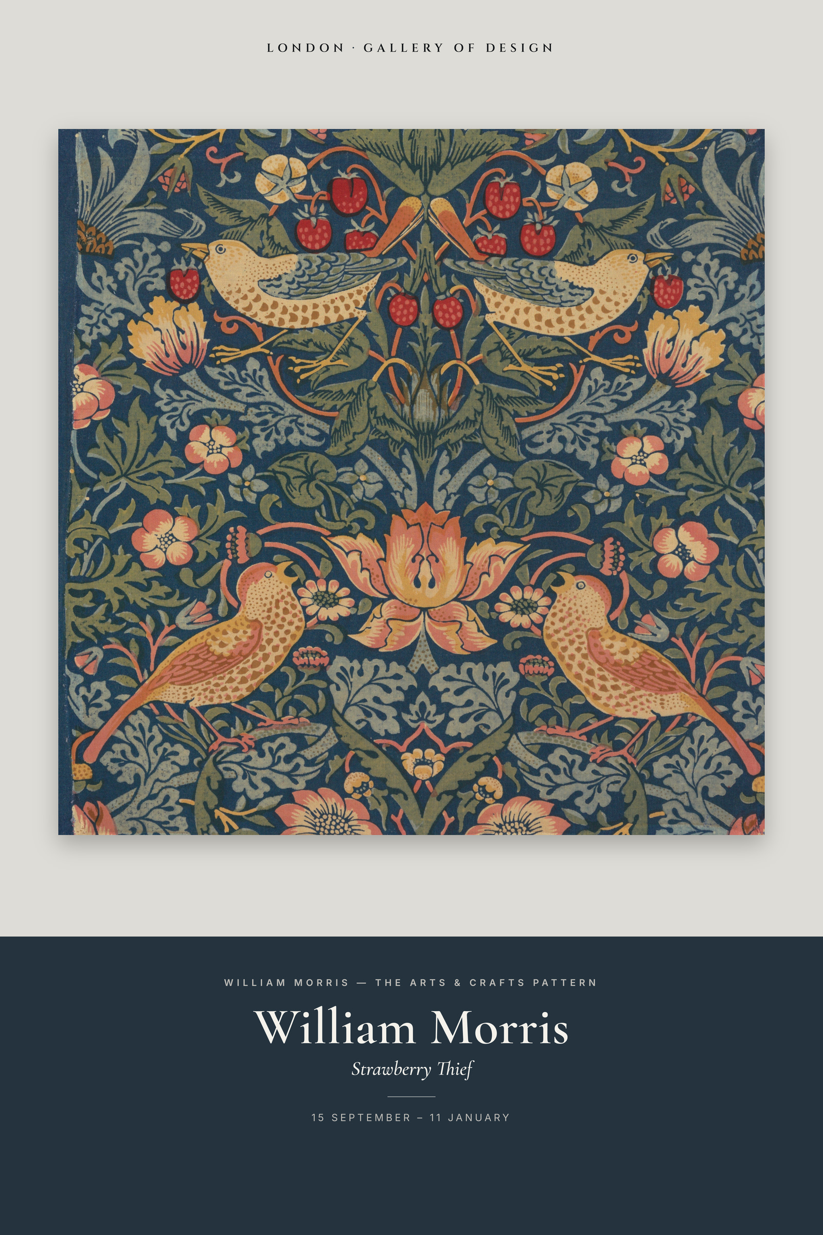 Strawberry Thief — Exhibition Poster