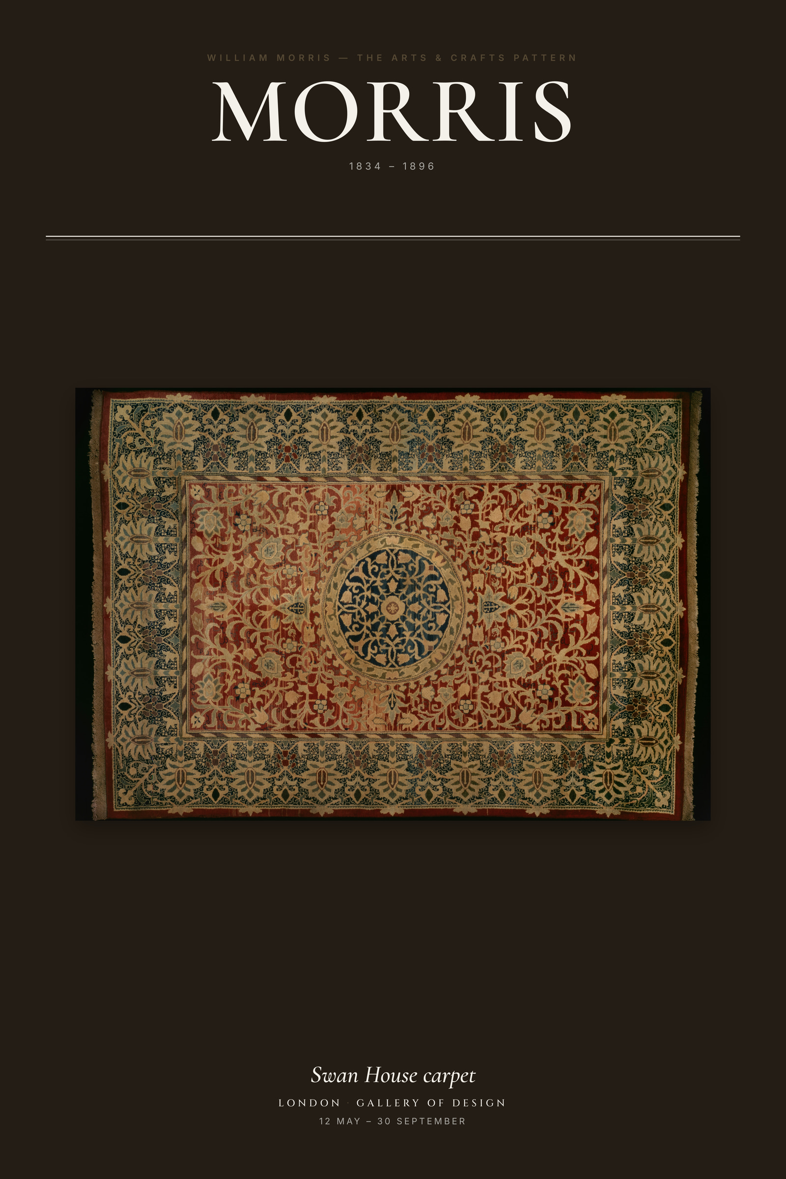 Swan House carpet — Exhibition Poster