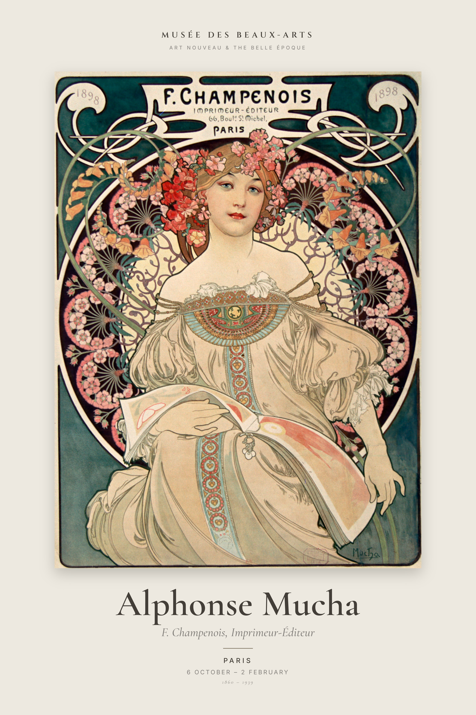 F. Champenois, Imprimeur-Éditeur — Exhibition Poster