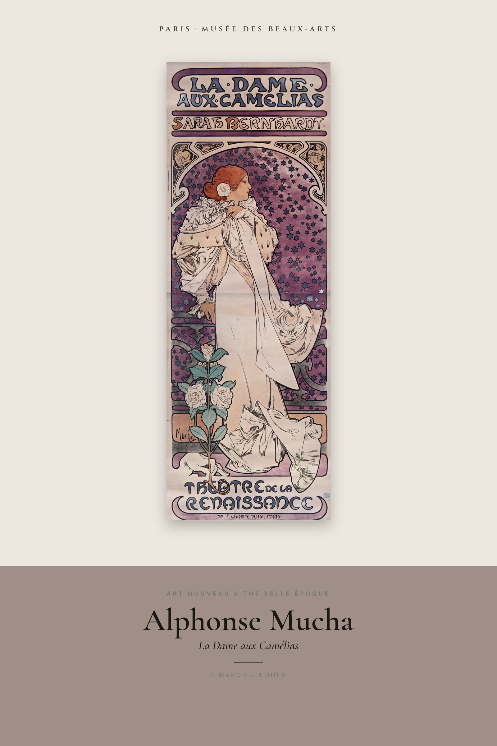 La Dame aux Camélias — Exhibition Poster