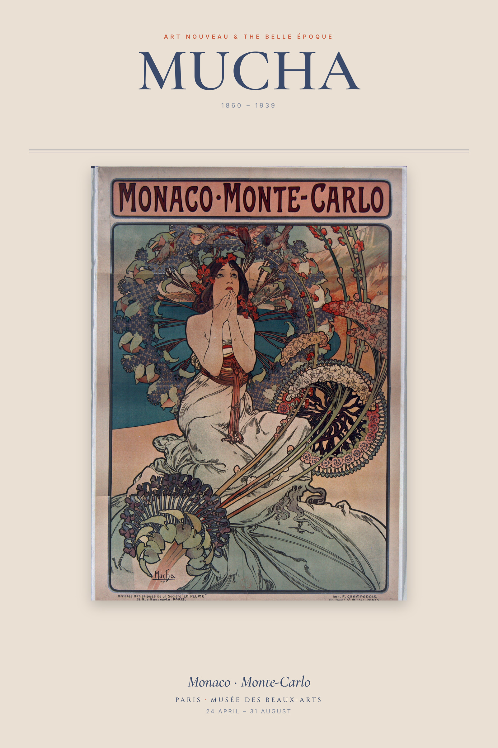 Monaco · Monte-Carlo — Exhibition Poster