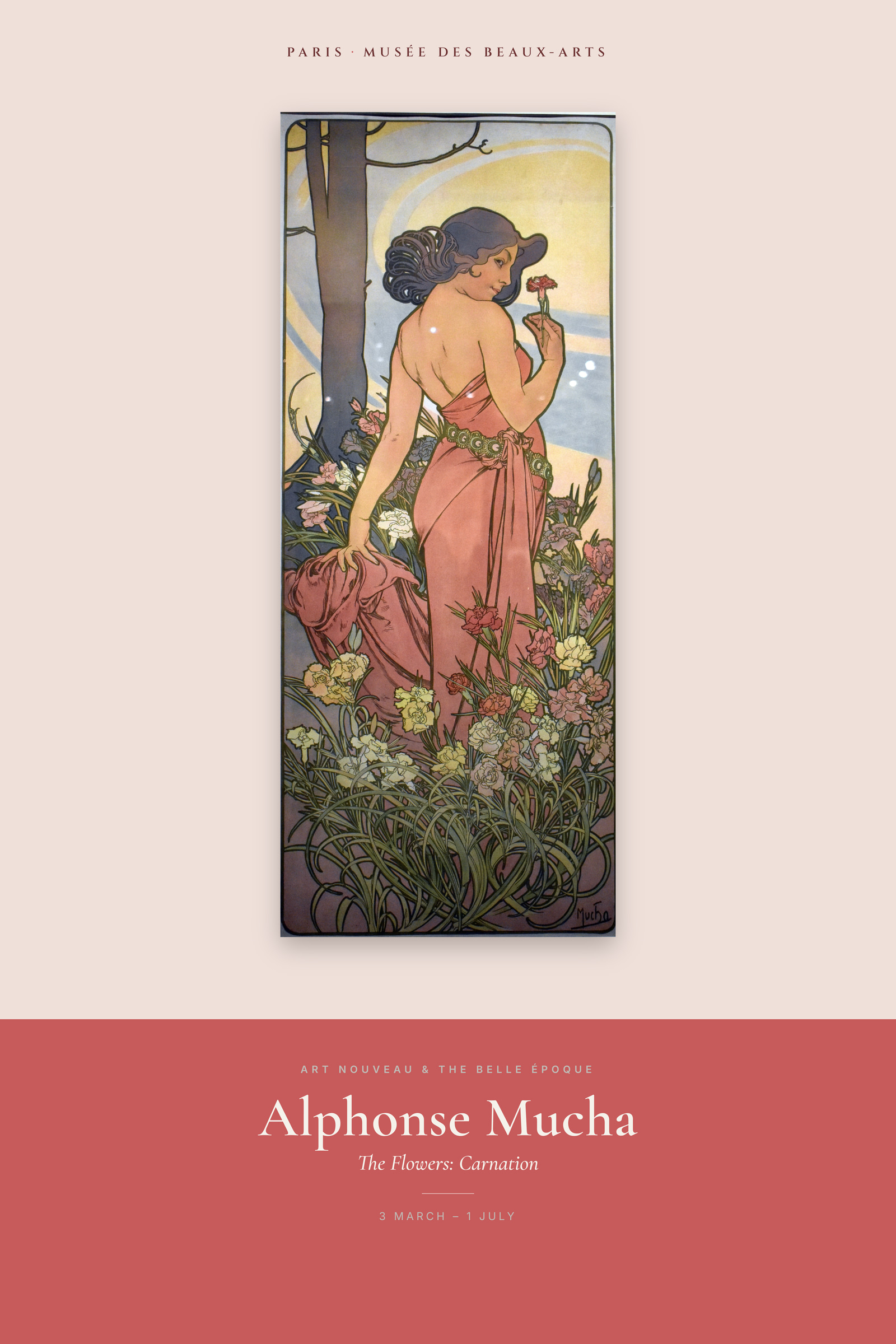 The Flowers: Carnation — Exhibition Poster