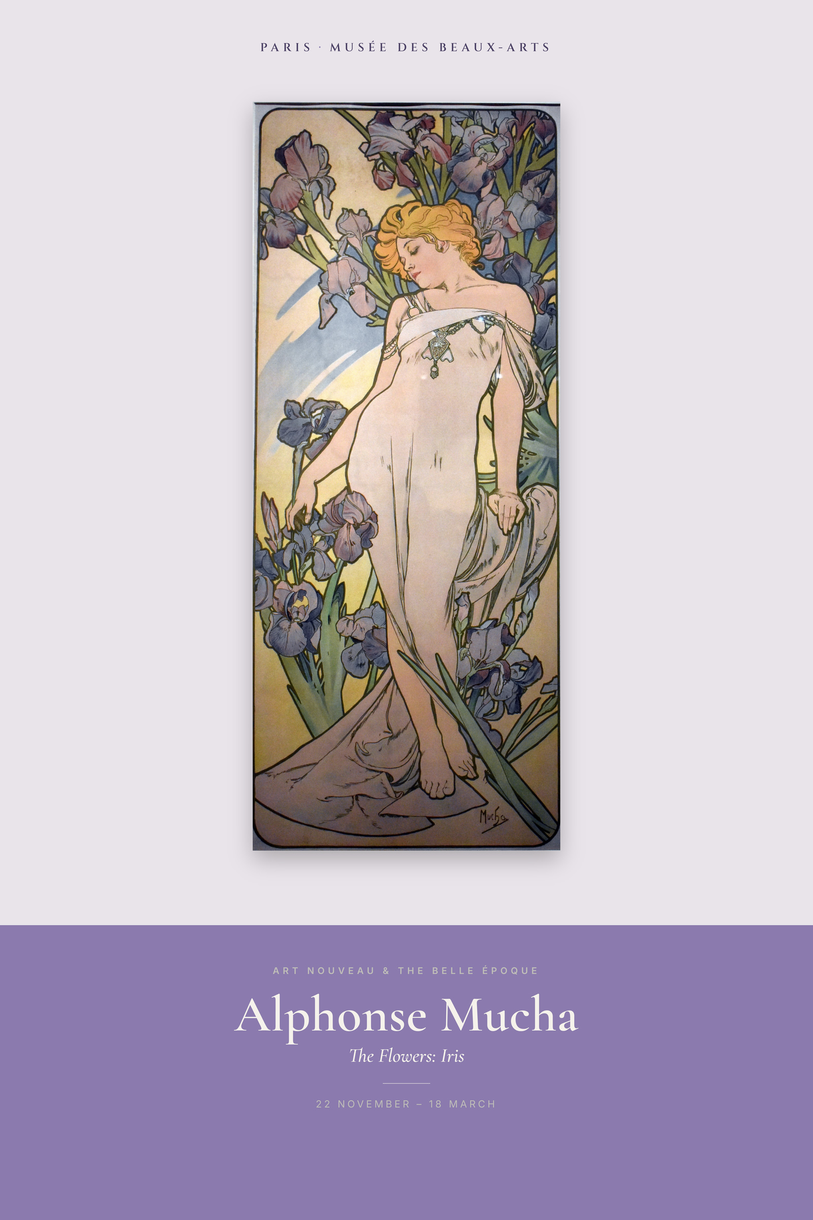 The Flowers: Iris — Exhibition Poster