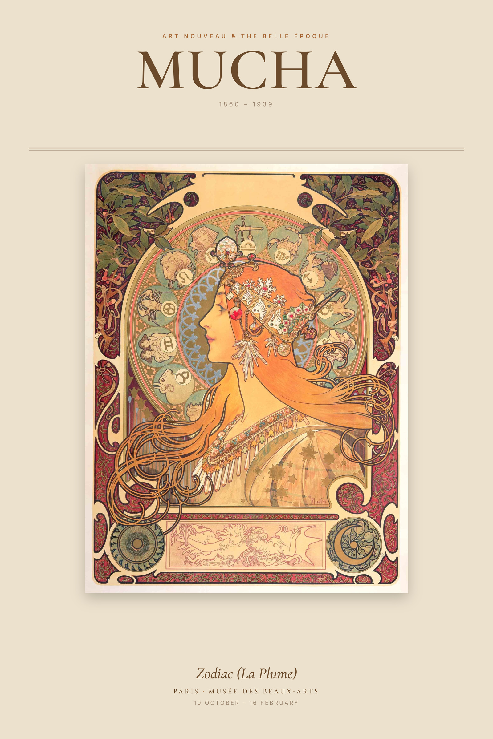 Zodiac (La Plume) — Exhibition Poster