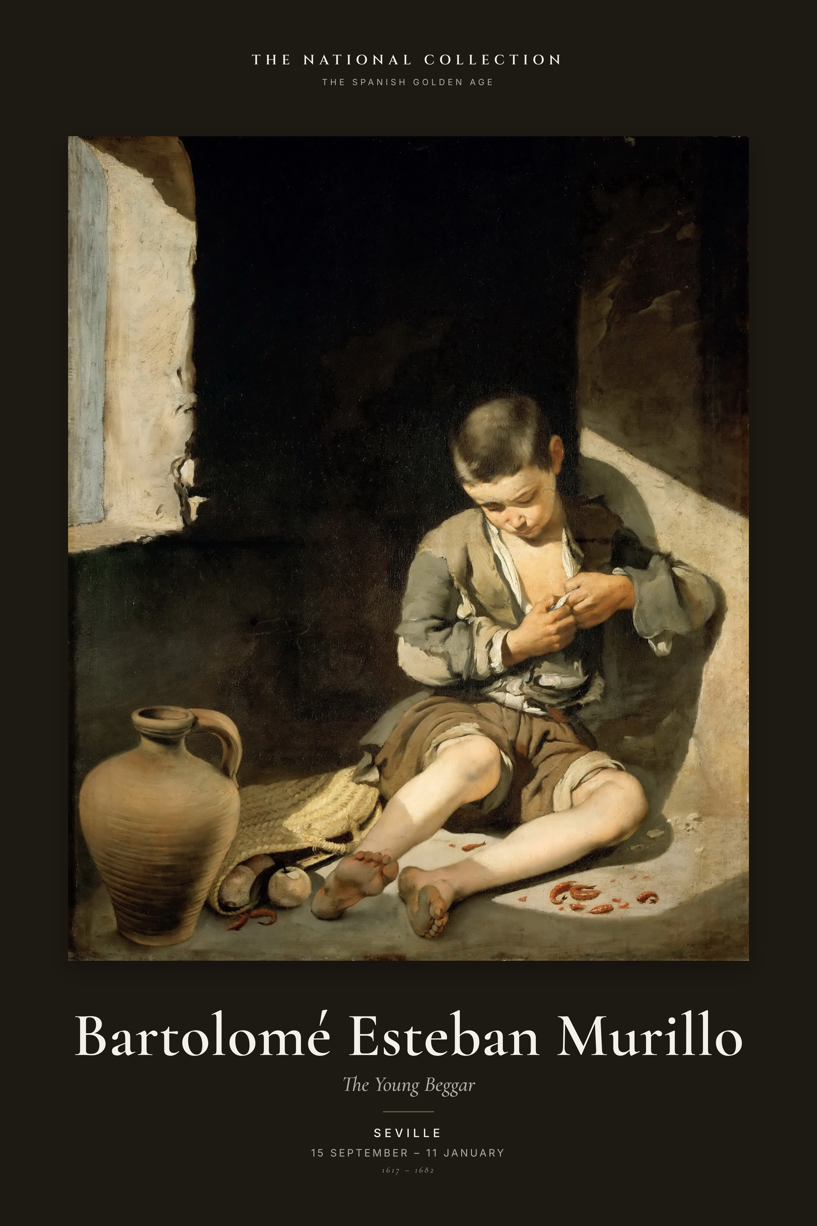 The Young Beggar — Exhibition Poster