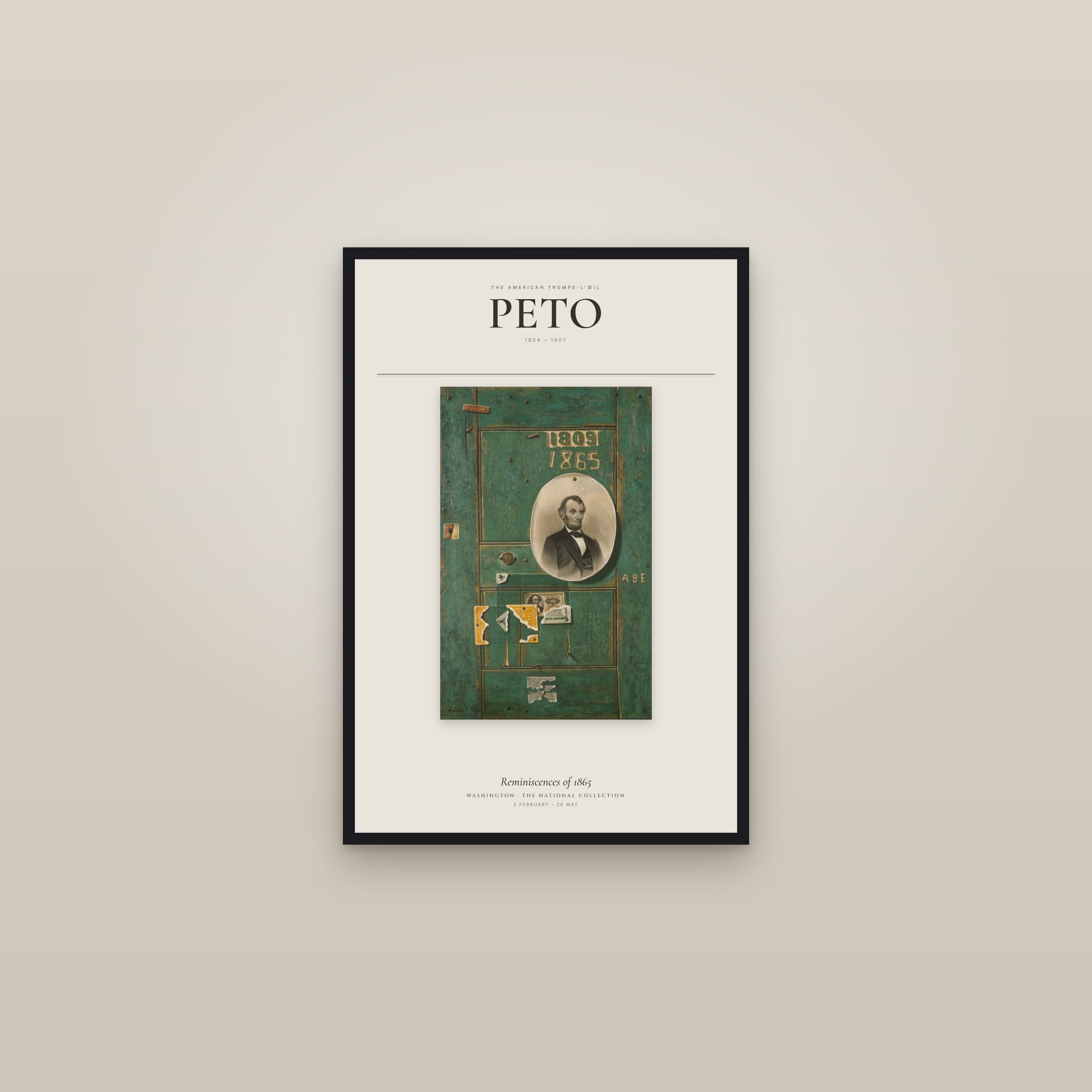 Reminiscences of 1865 — Exhibition Poster