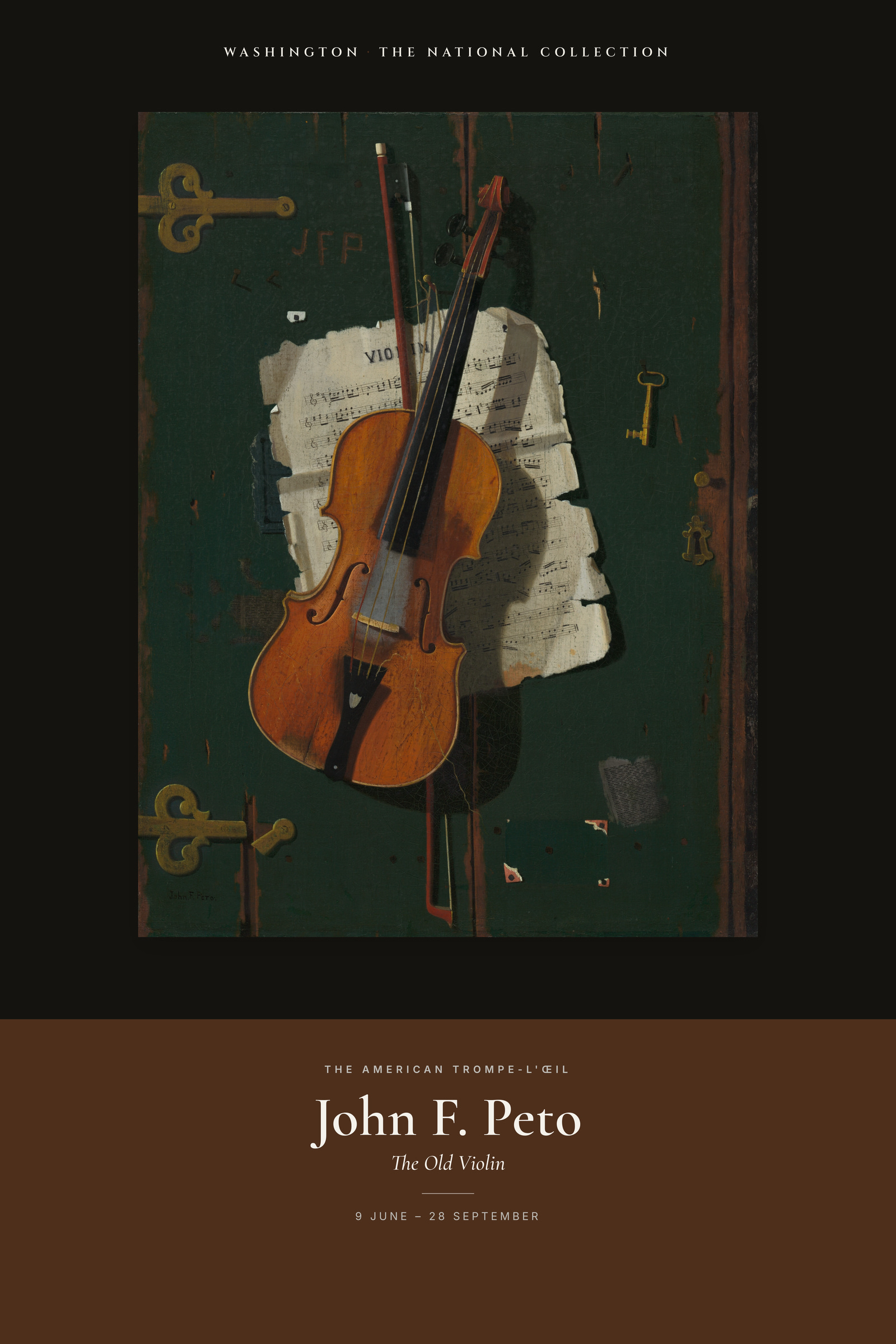 The Old Violin (Peto) — Exhibition Poster