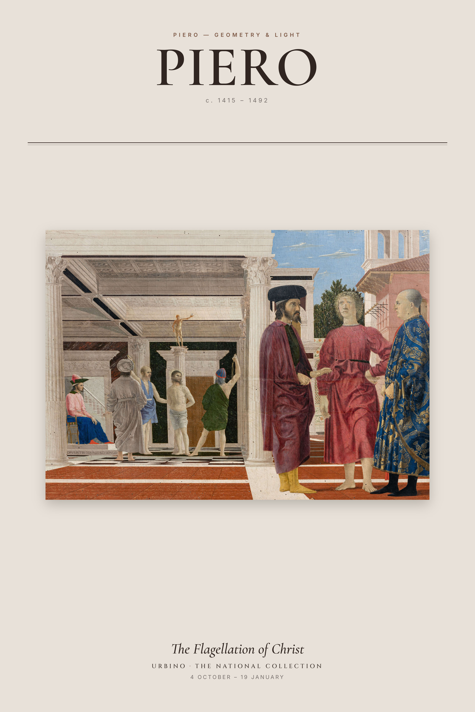 The Flagellation of Christ — Exhibition Poster