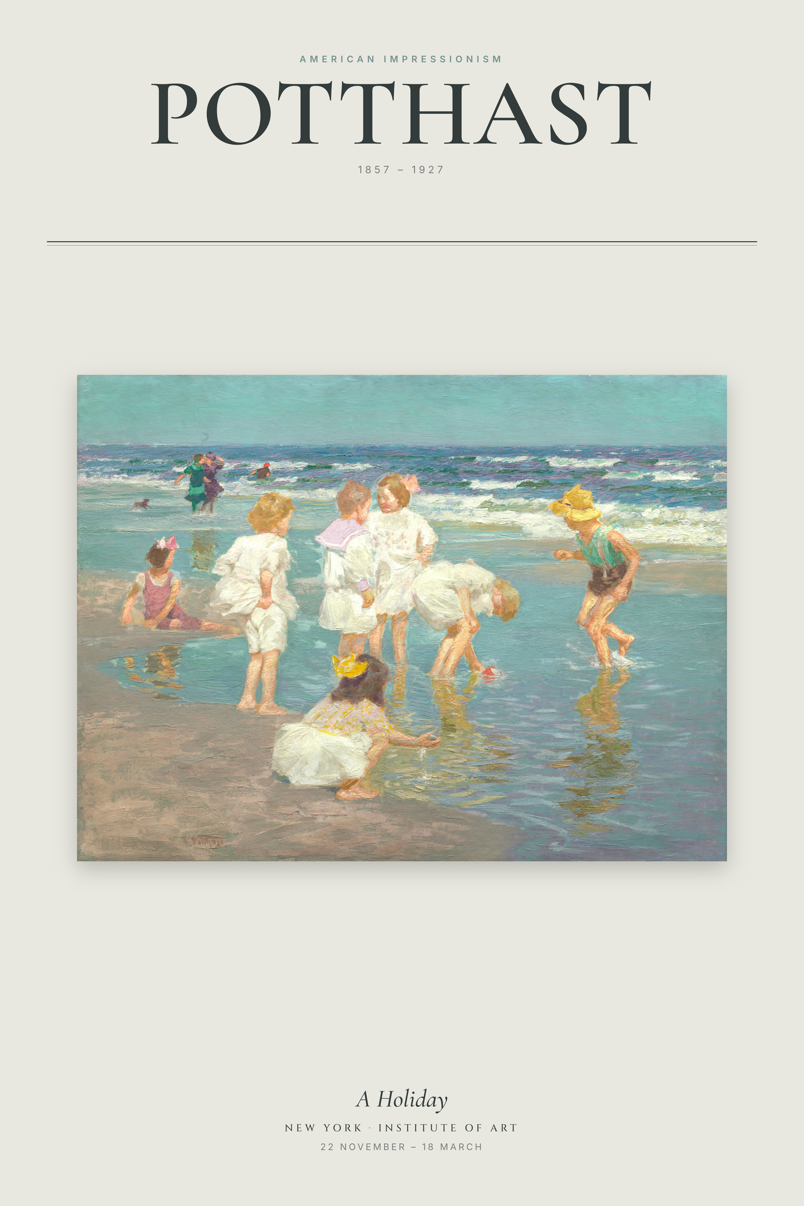 A Holiday — Exhibition Poster