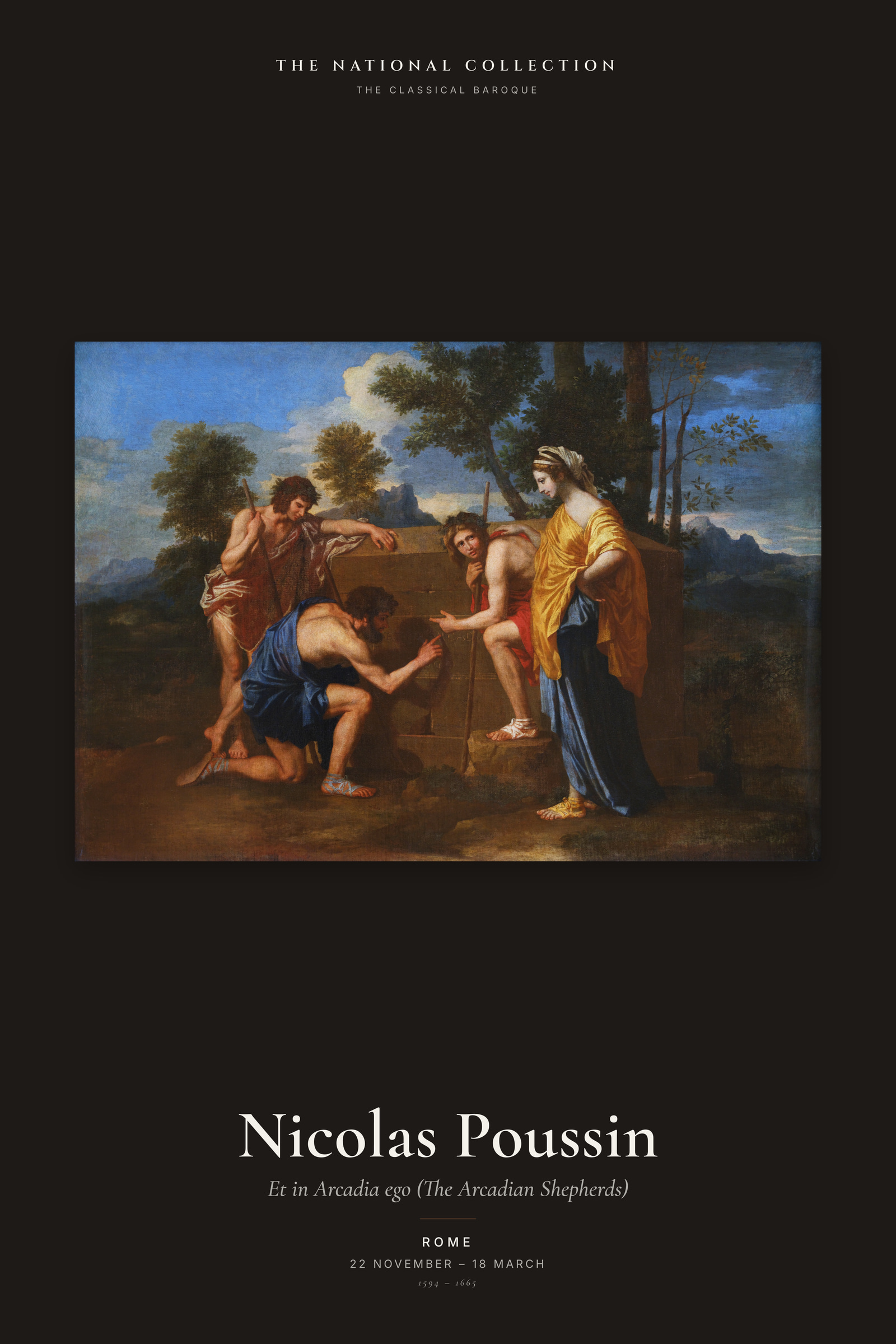 Et in Arcadia ego (The Arcadian Shepherds) — Exhibition Poster