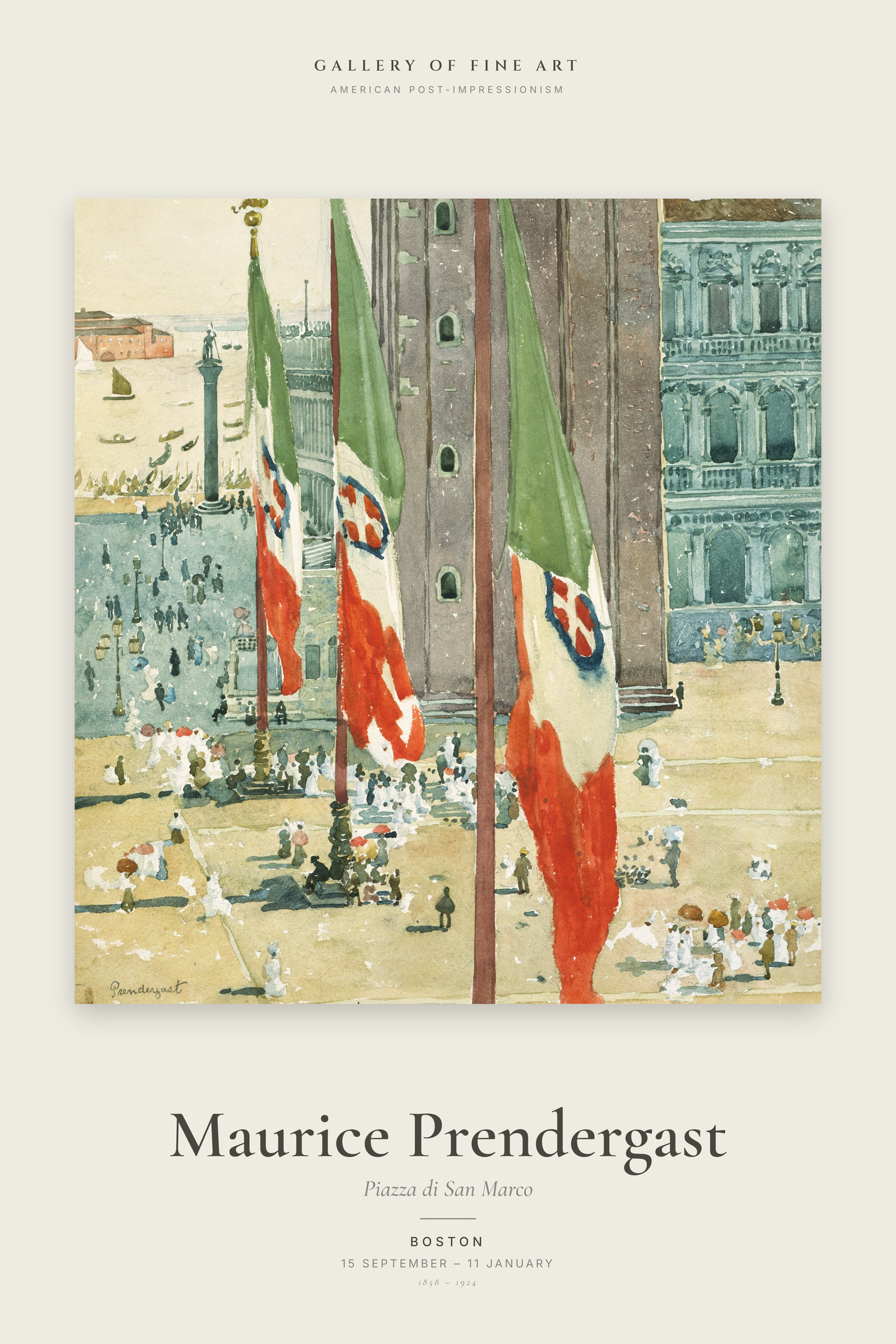 Piazza di San Marco — Exhibition Poster