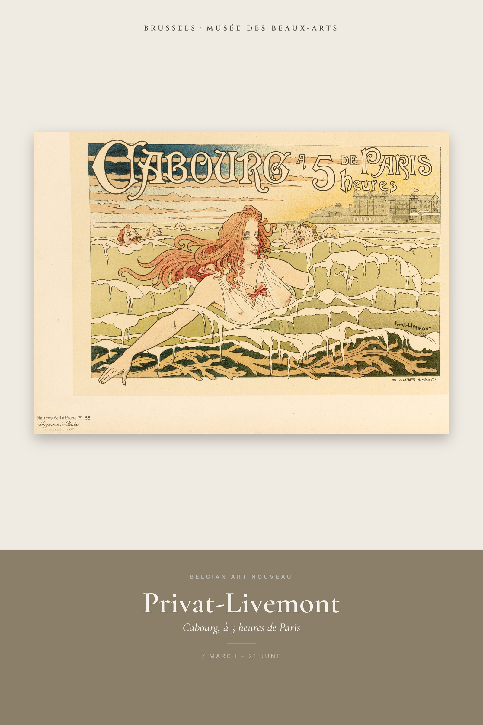 Cabourg, à 5 heures de Paris — Exhibition Poster