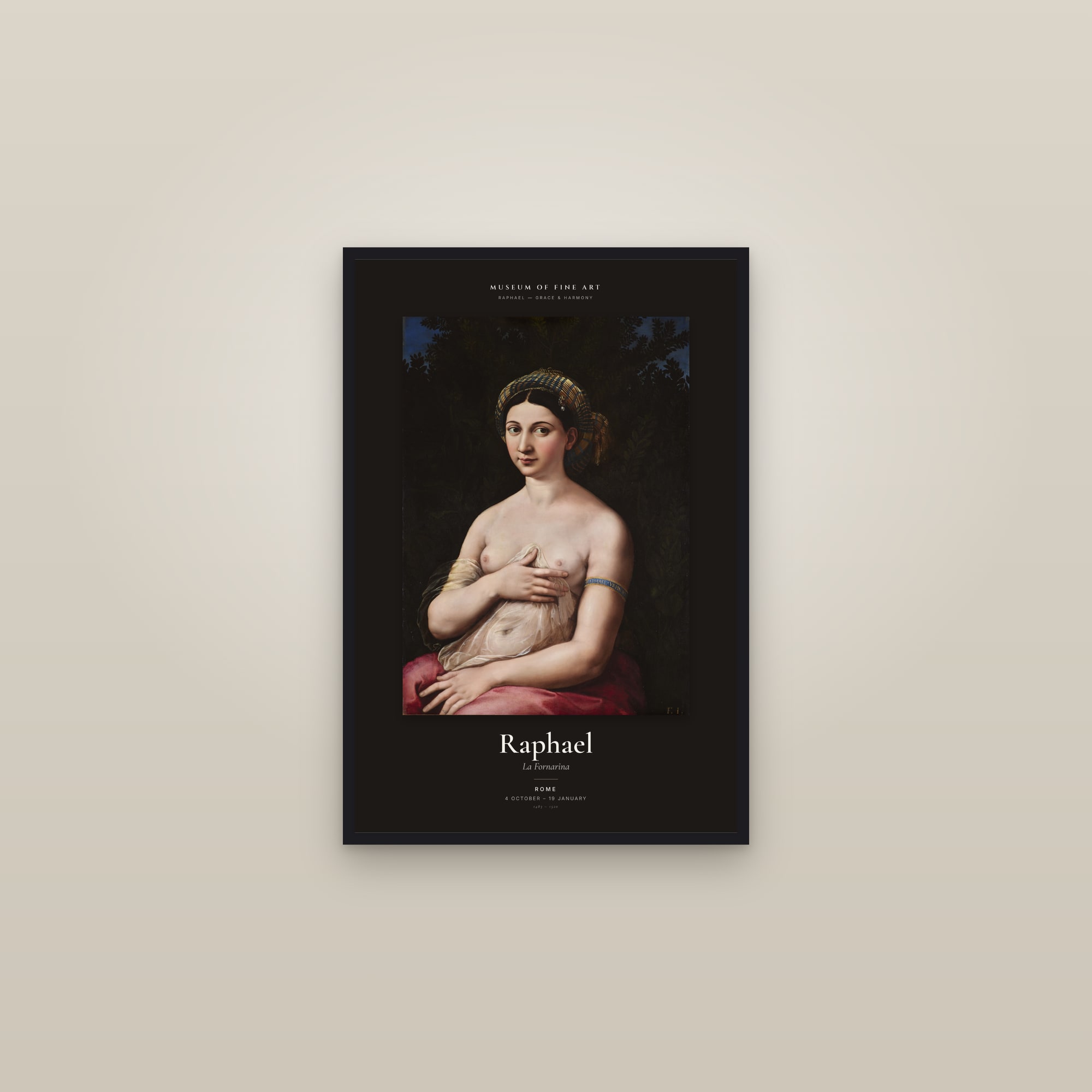 La Fornarina — Exhibition Poster