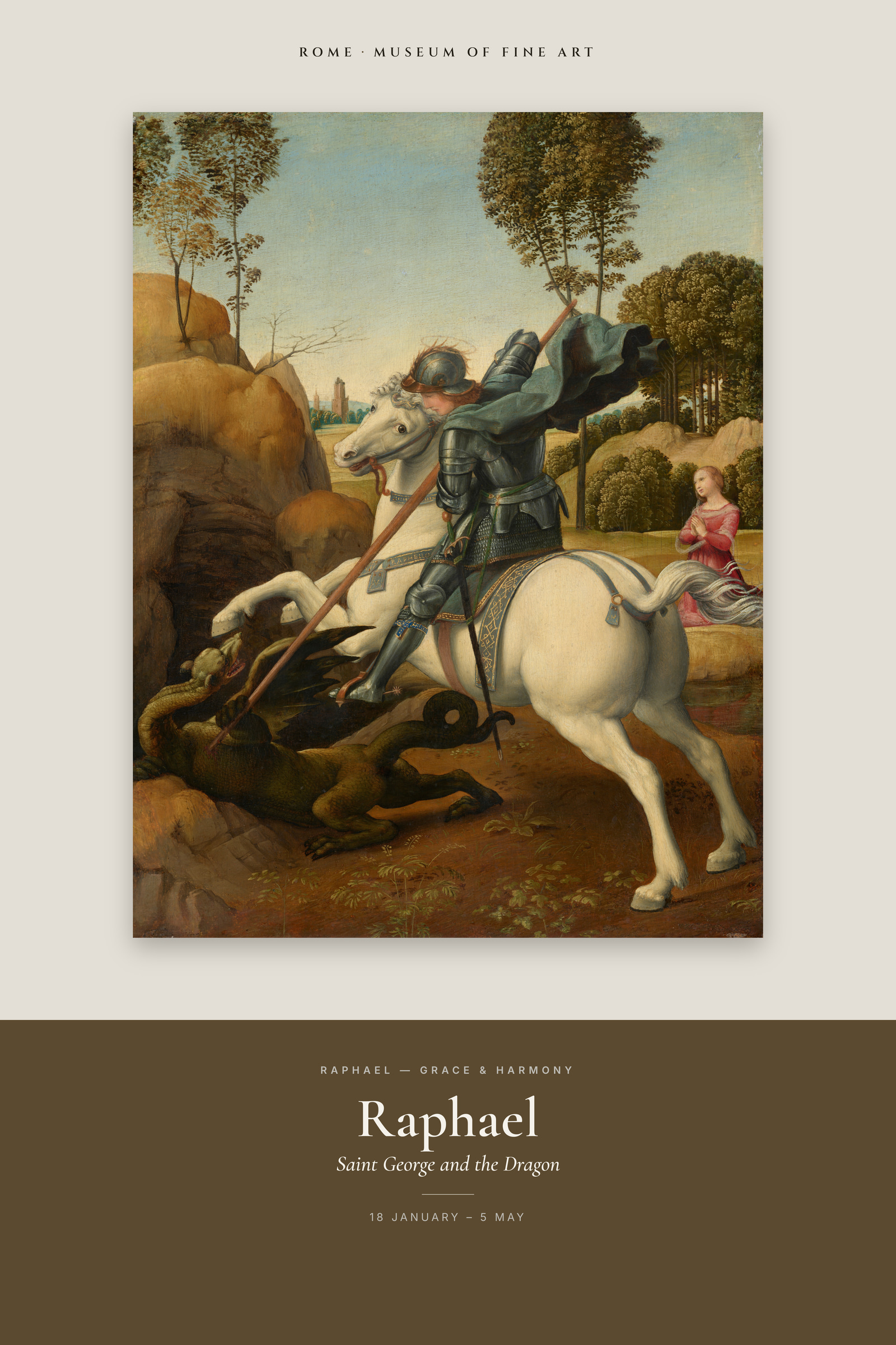 Saint George and the Dragon — Exhibition Poster