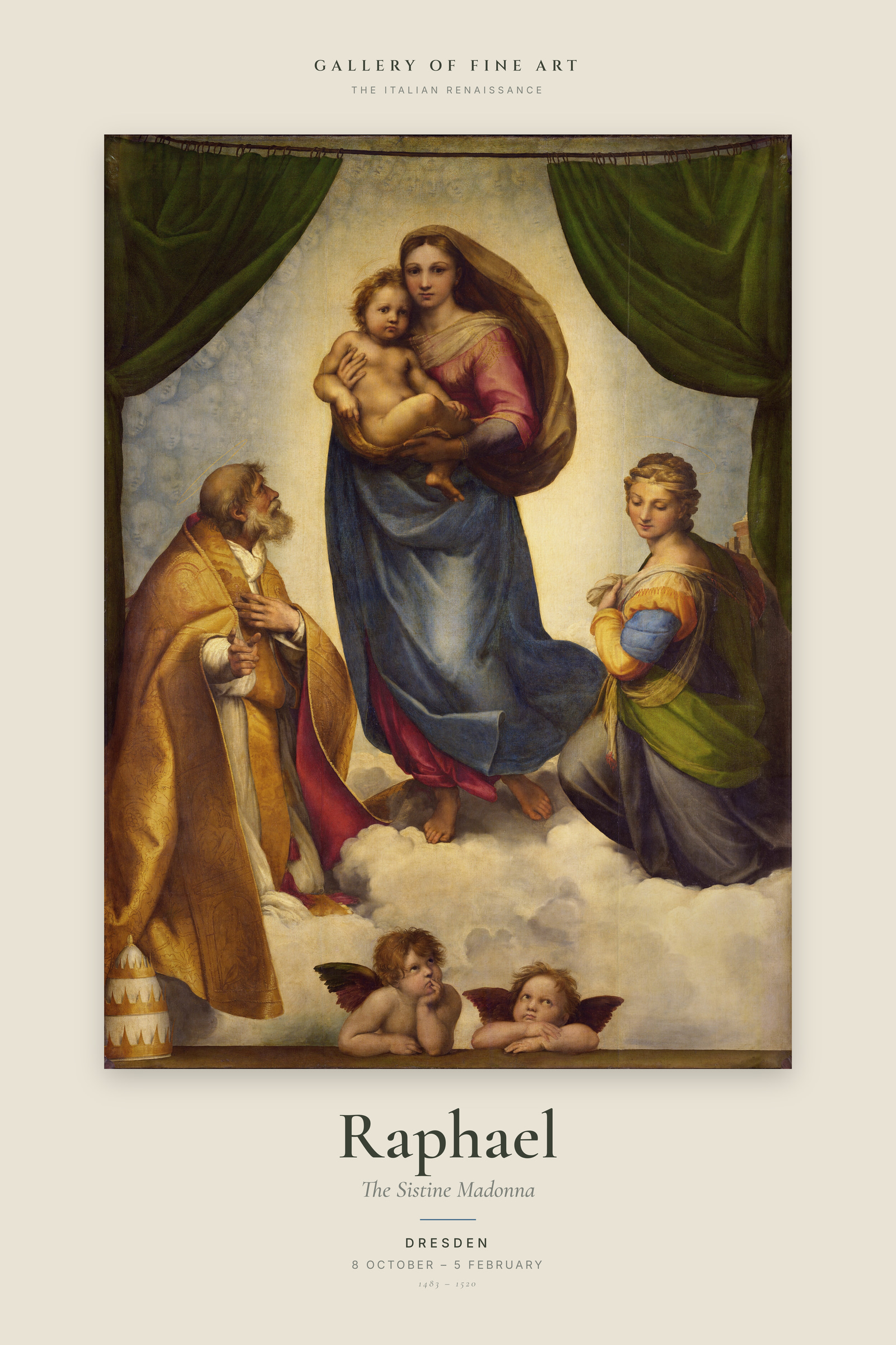 The Sistine Madonna — Exhibition Poster