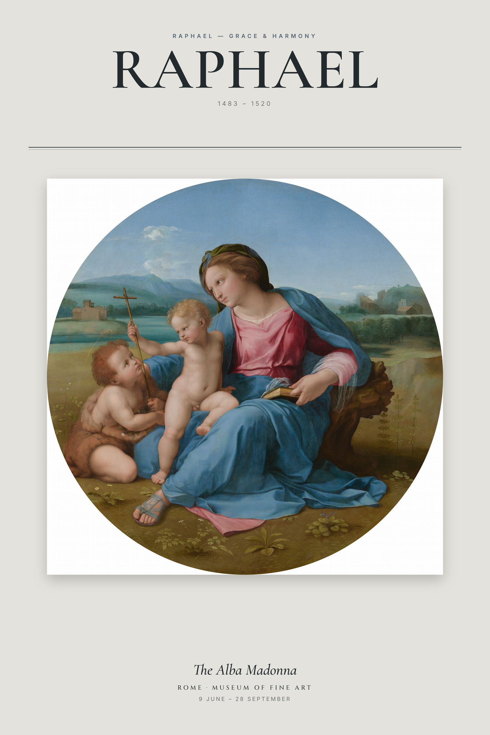 The Alba Madonna — Exhibition Poster