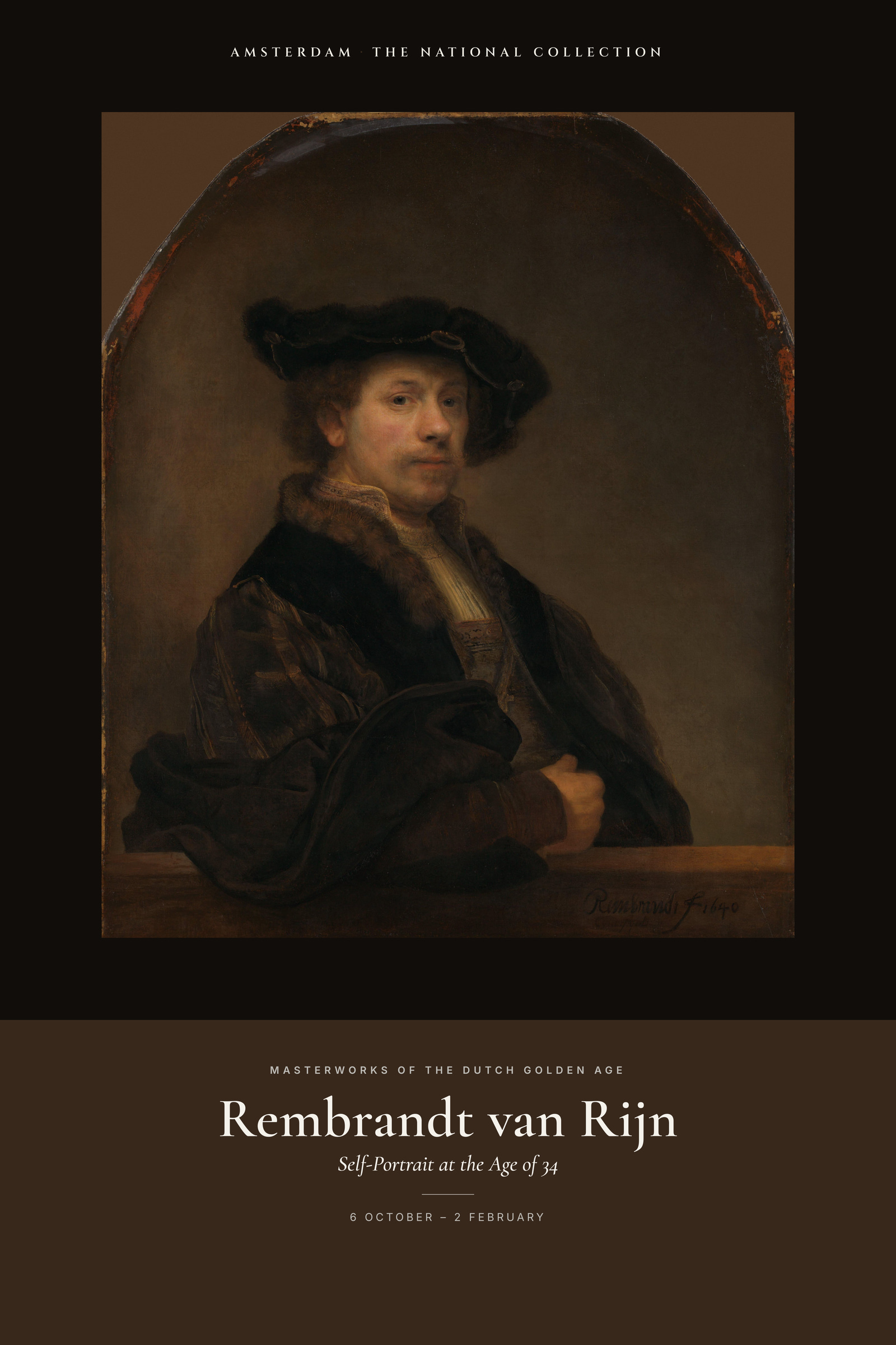 Self-Portrait at the Age of 34 — Exhibition Poster