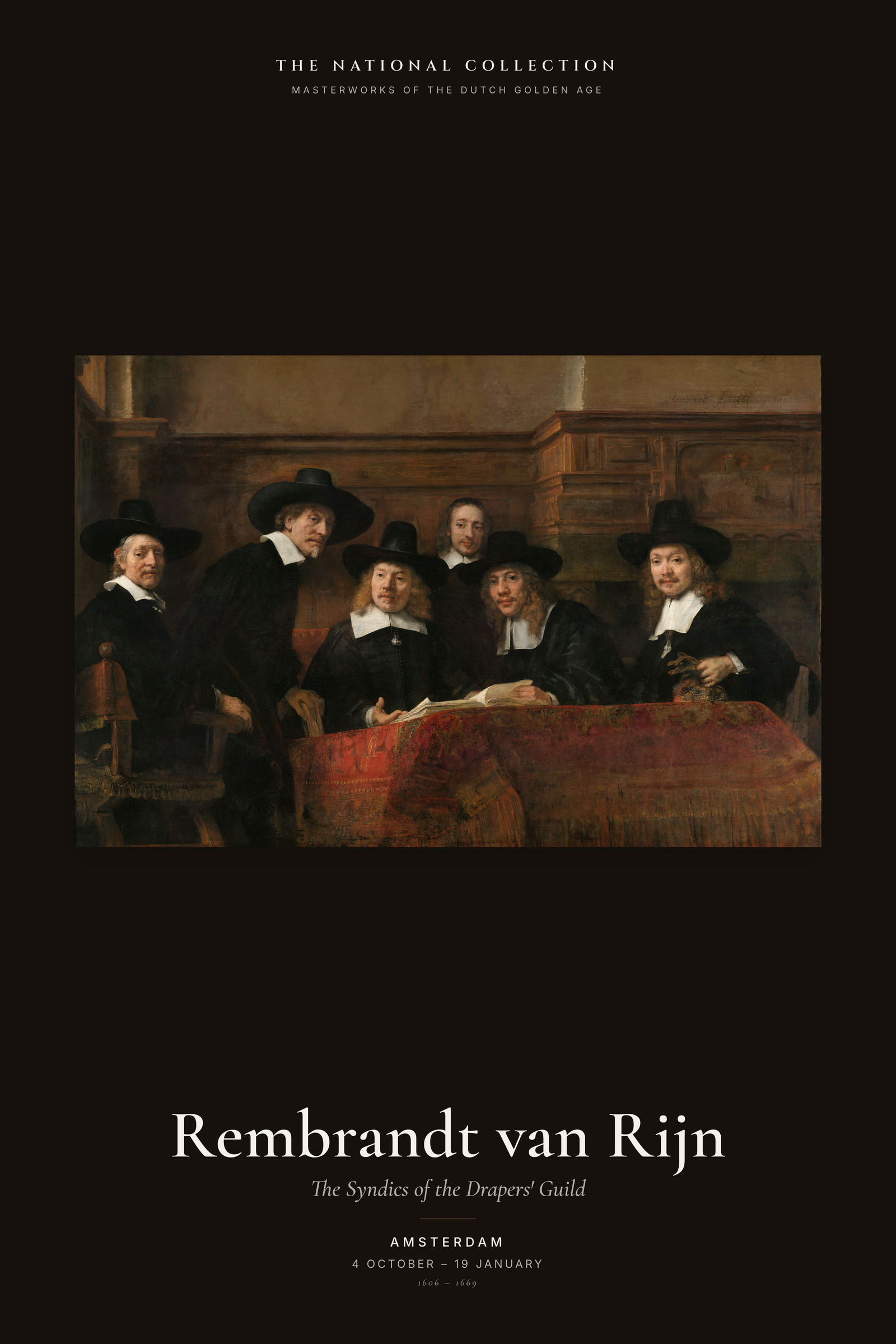 The Syndics of the Drapers' Guild — Exhibition Poster