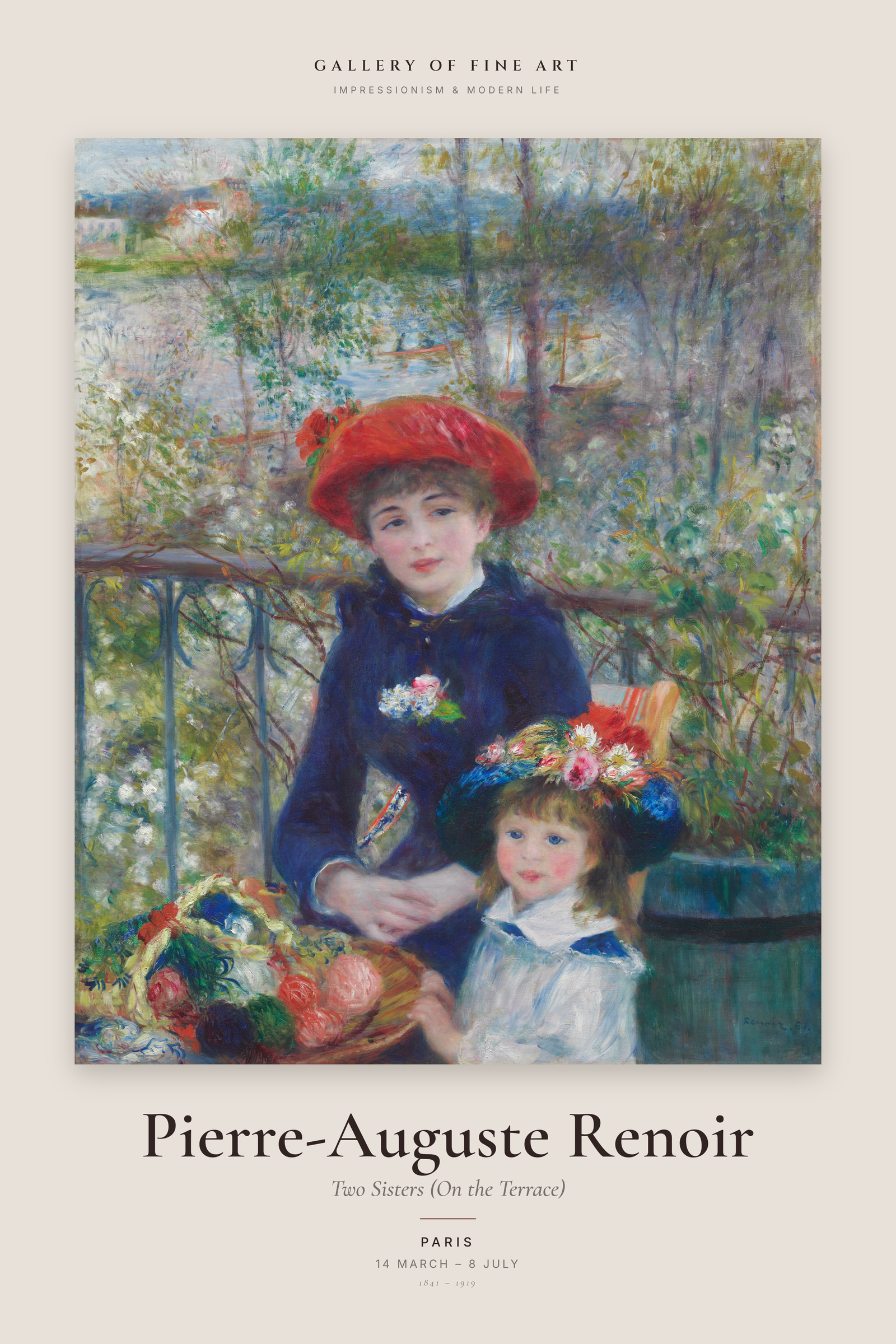 Two Sisters (On the Terrace) — Exhibition Poster