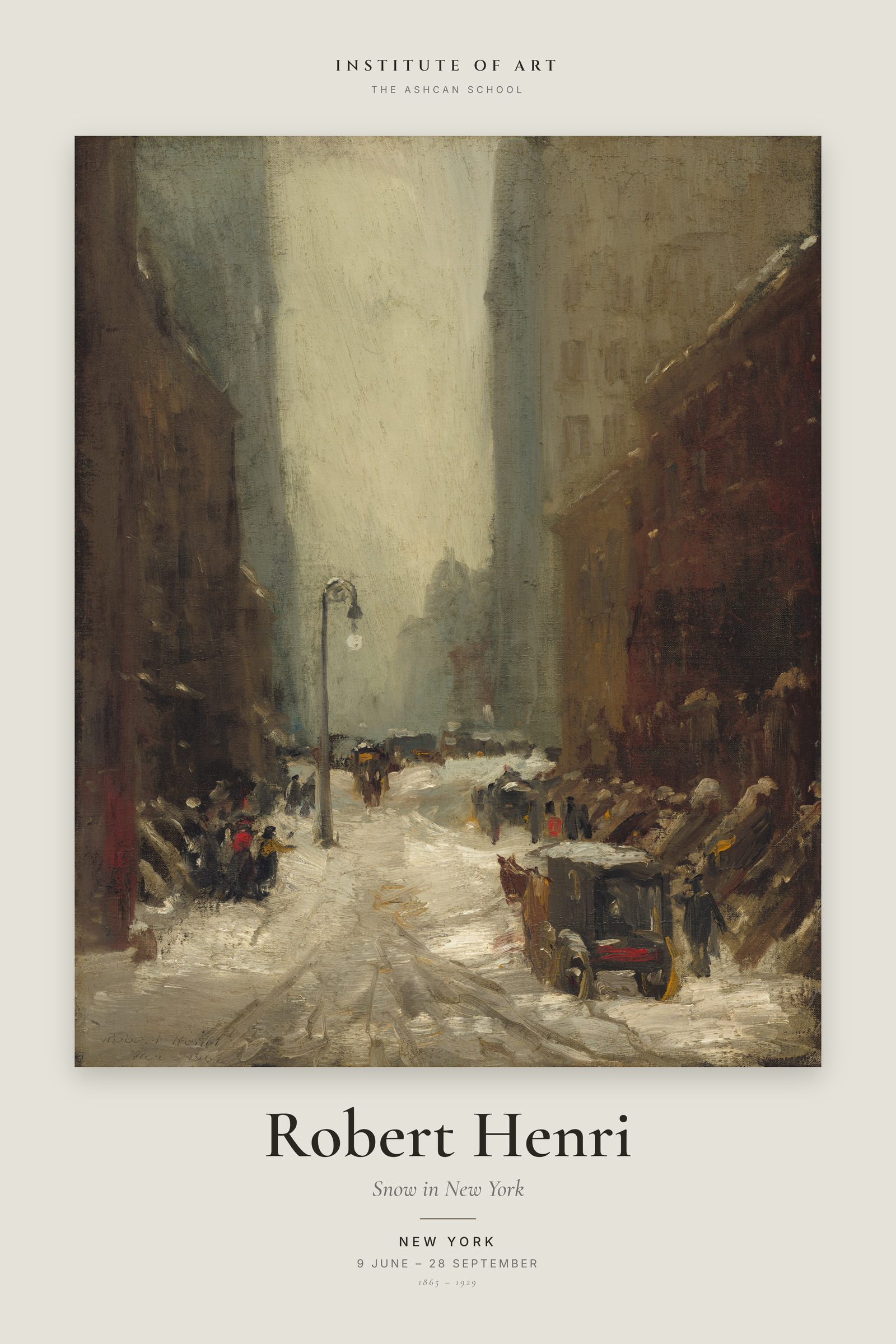 Snow in New York — Exhibition Poster