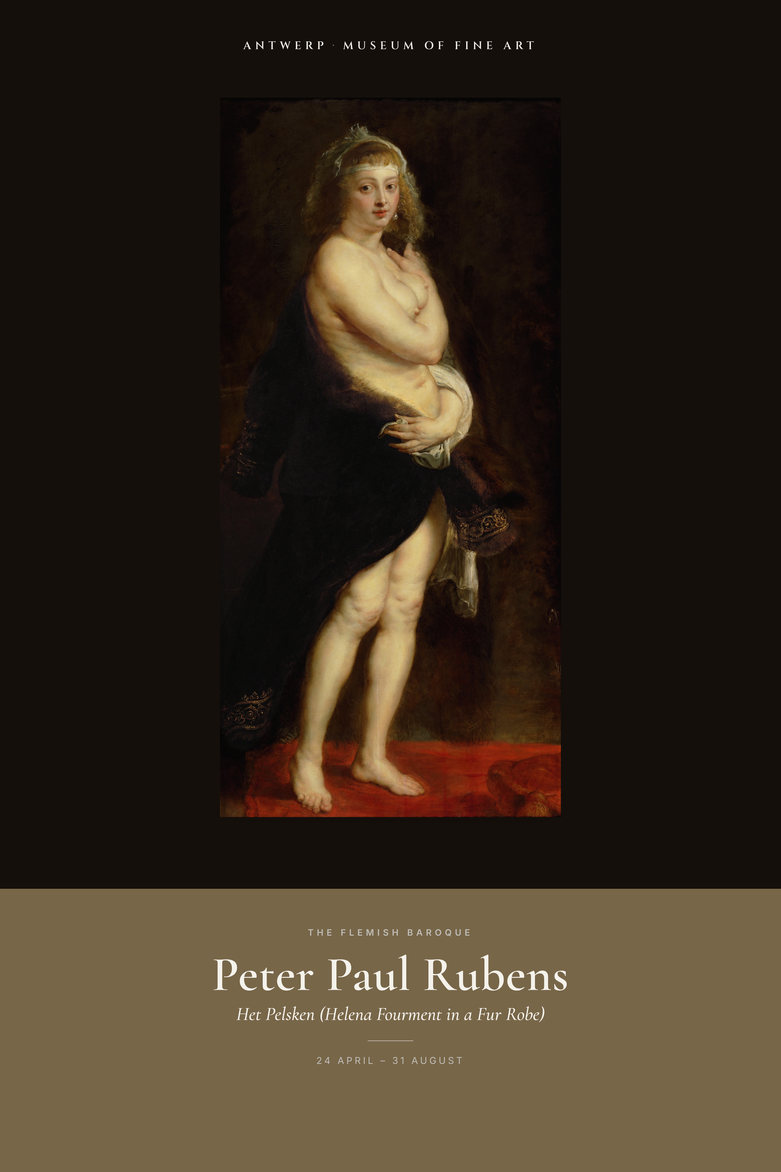 Het Pelsken (Helena Fourment in a Fur Robe) — Exhibition Poster