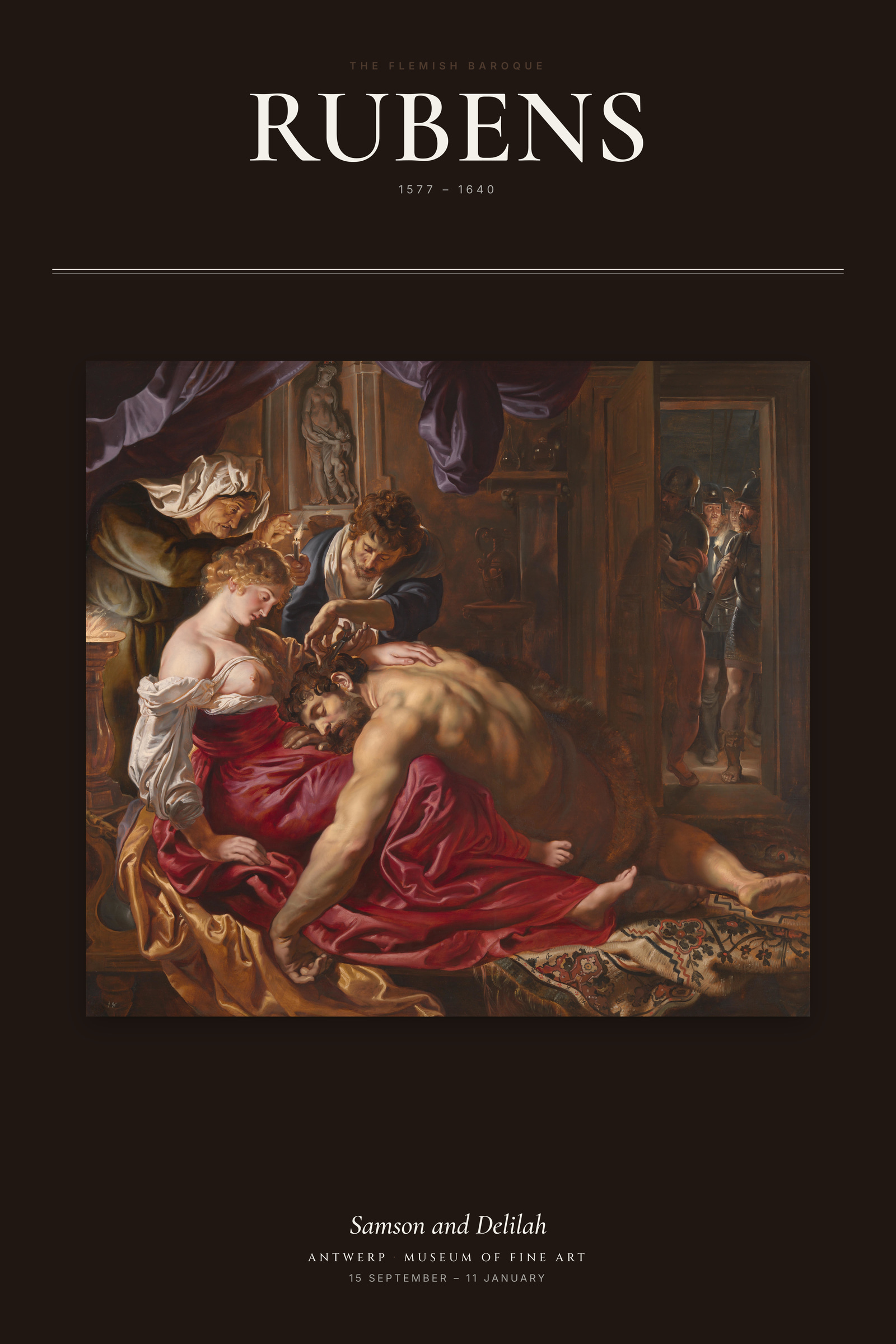 Samson and Delilah — Exhibition Poster