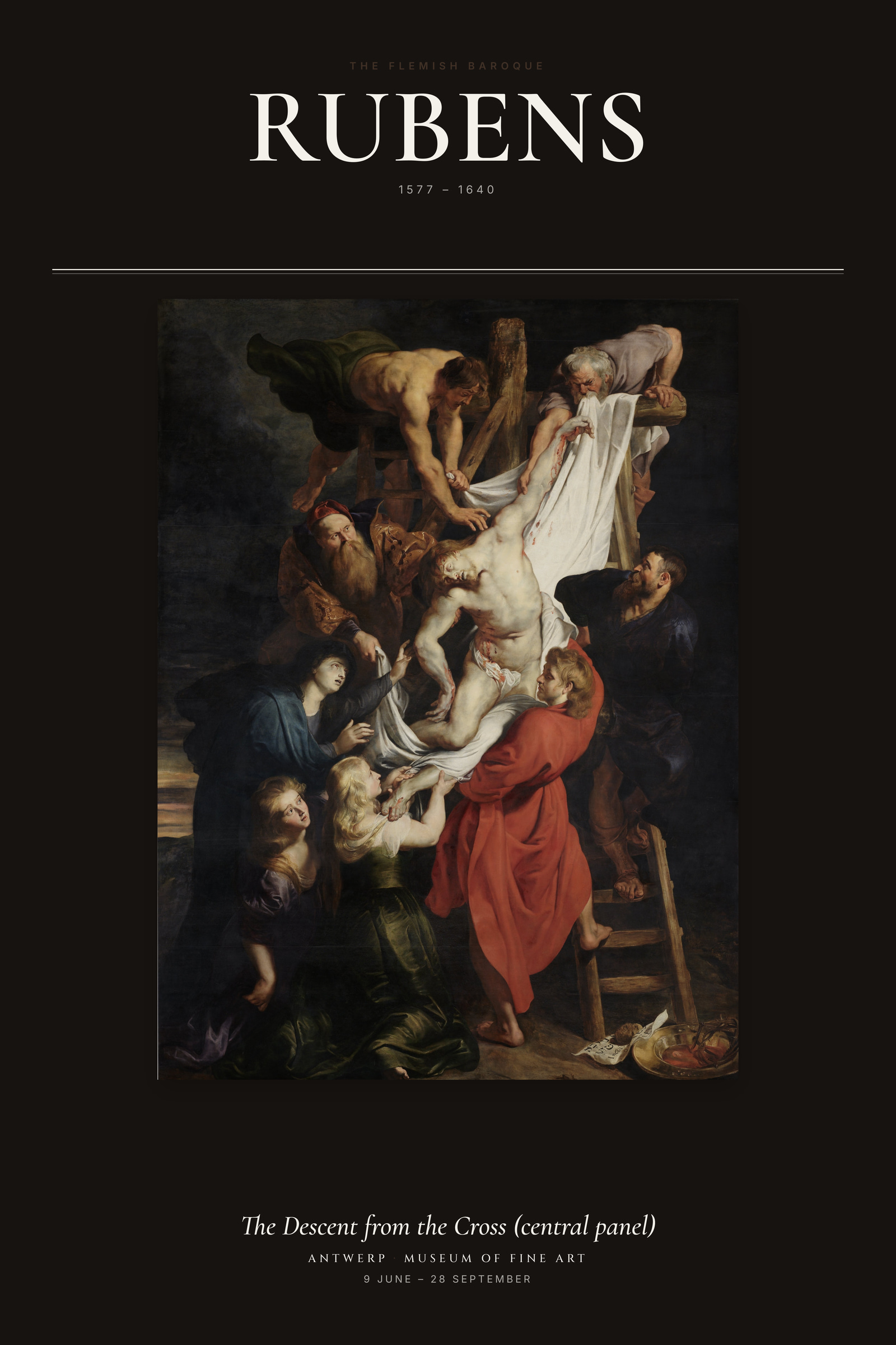 The Descent from the Cross (central panel) — Exhibition Poster
