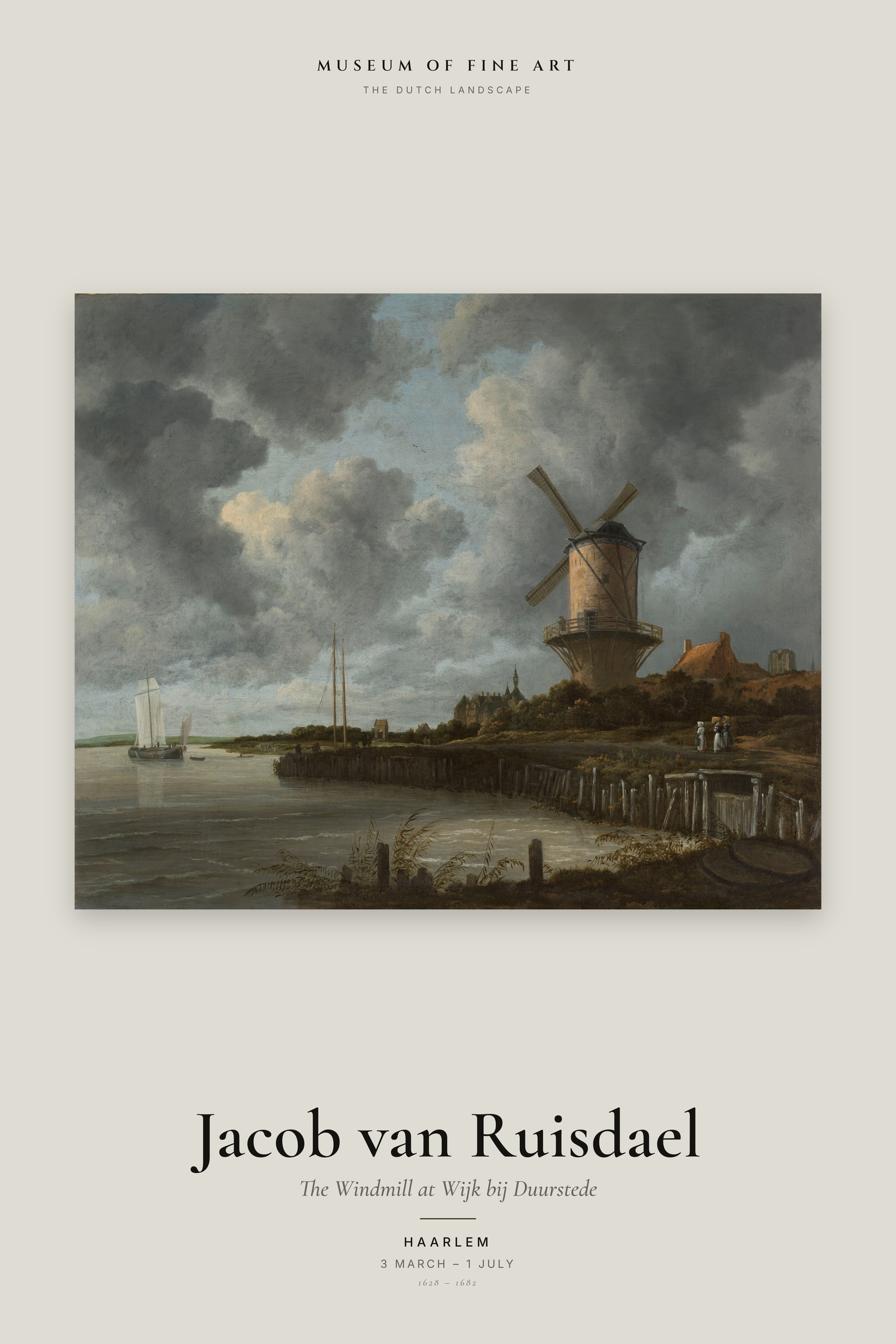 The Windmill at Wijk bij Duurstede — Exhibition Poster