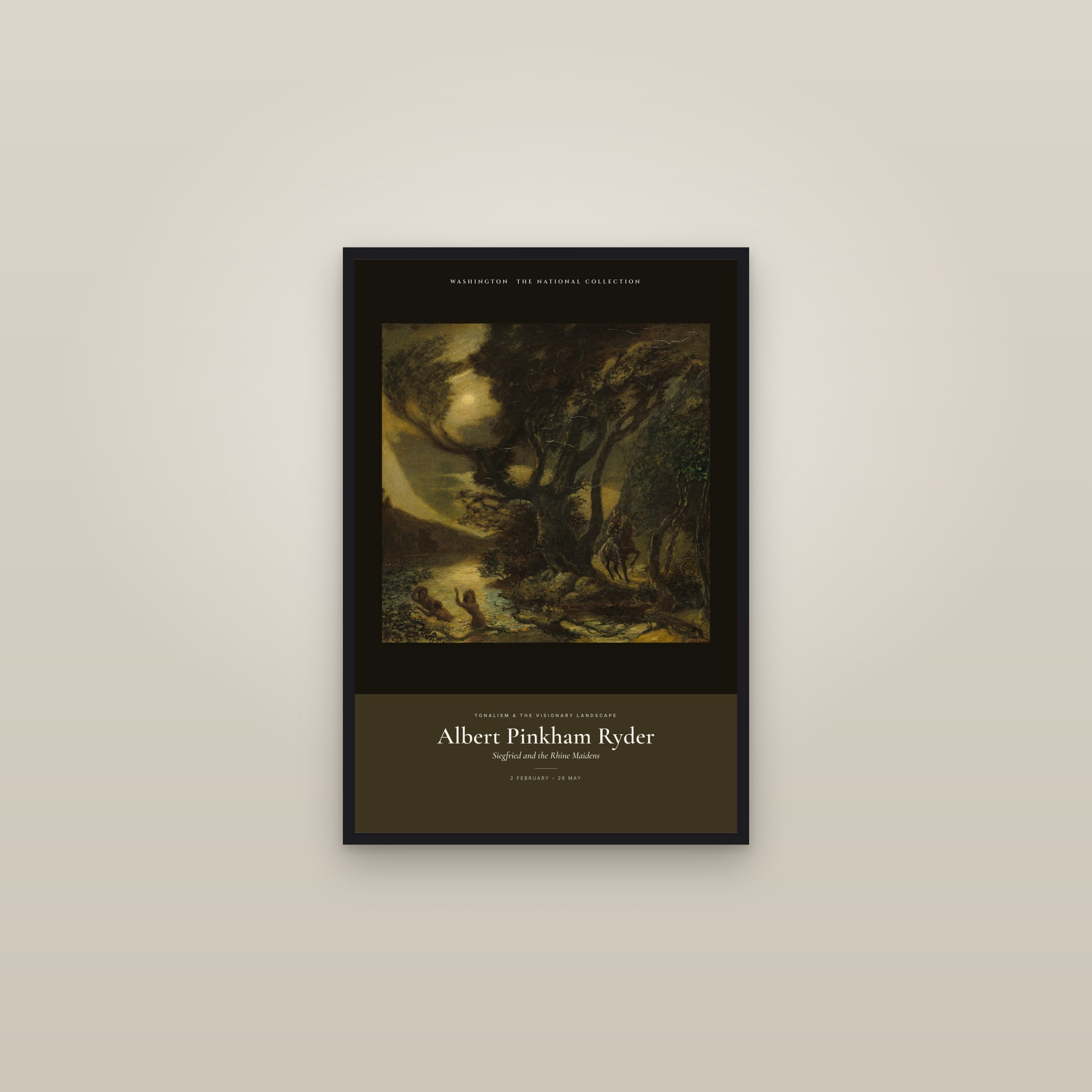 Siegfried and the Rhine Maidens — Exhibition Poster