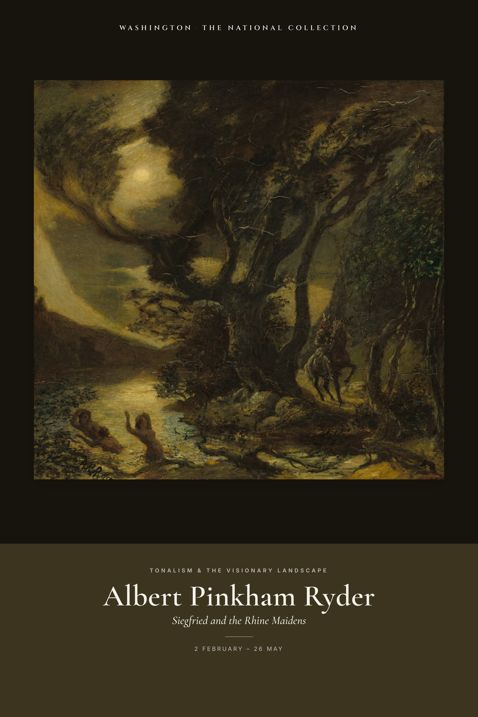 Siegfried and the Rhine Maidens — Exhibition Poster