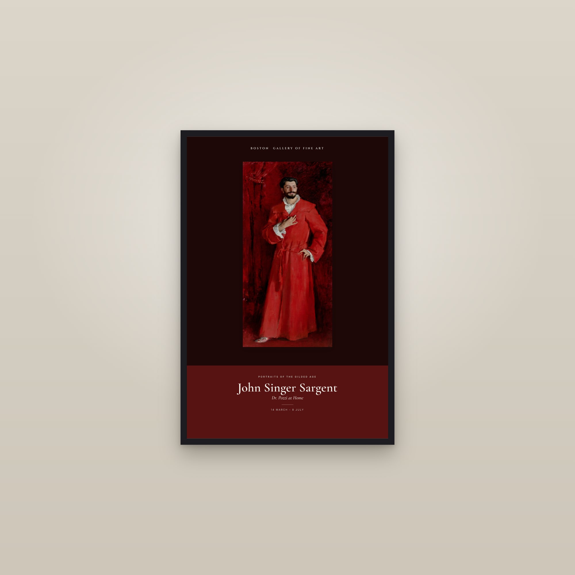 Dr. Pozzi at Home — Exhibition Poster