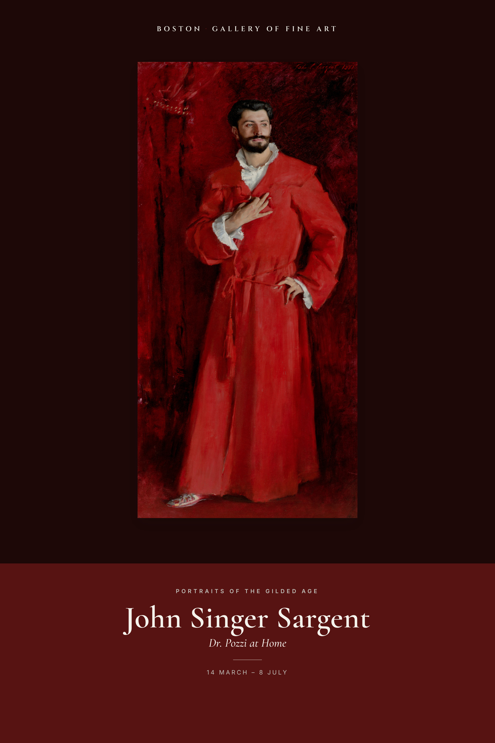 Dr. Pozzi at Home — Exhibition Poster
