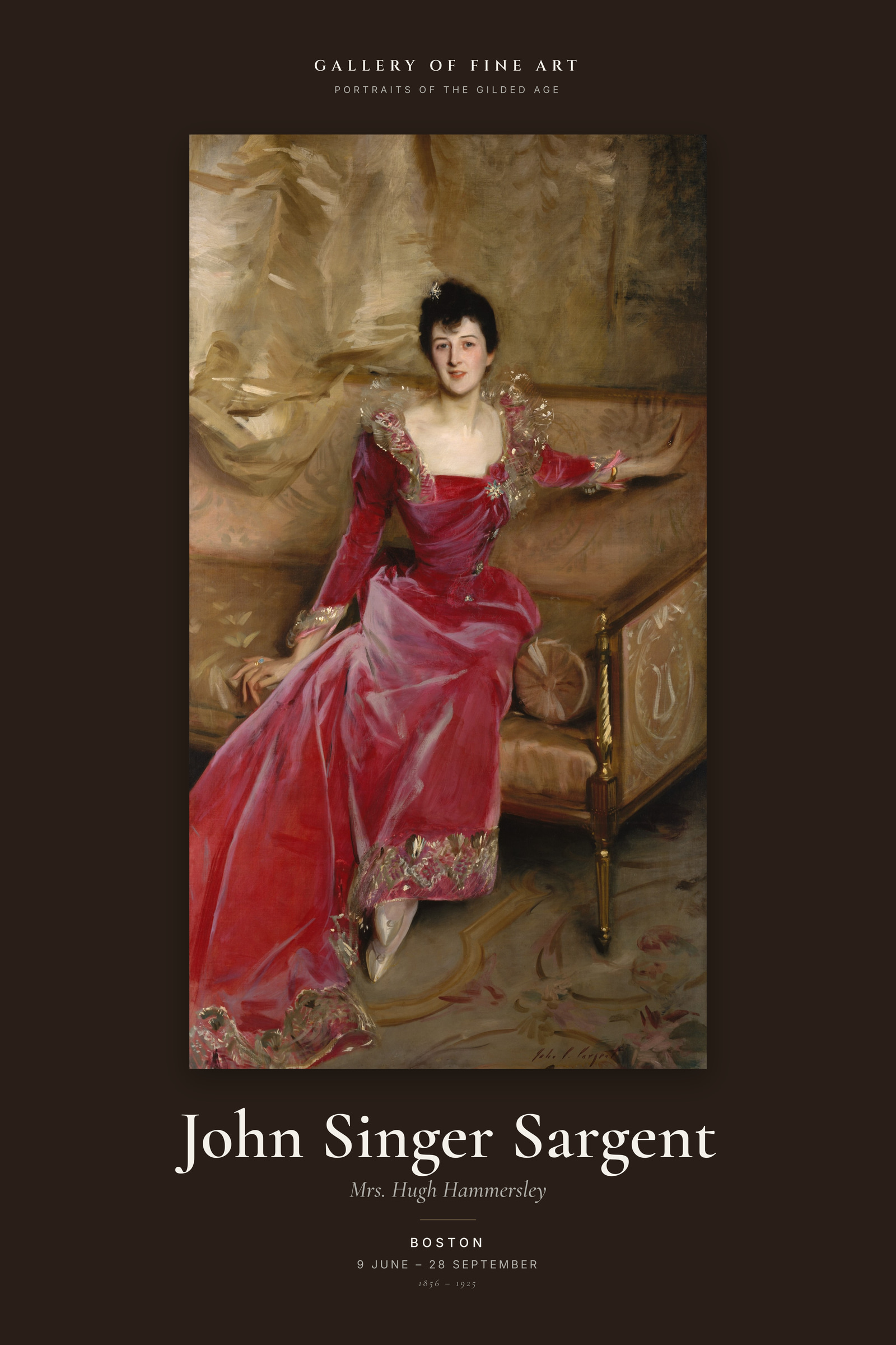 Mrs. Hugh Hammersley — Exhibition Poster