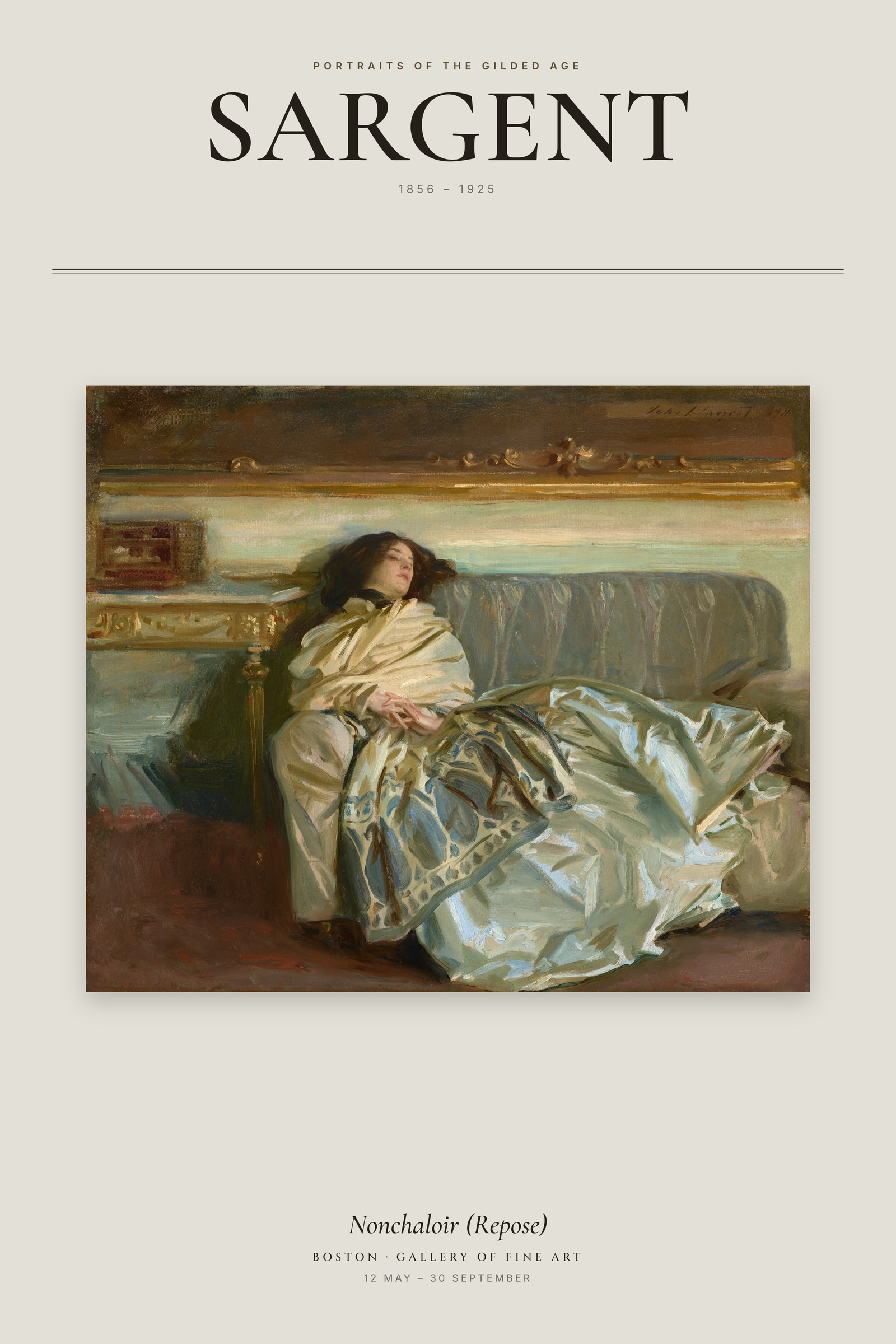 Nonchaloir (Repose) — Exhibition Poster