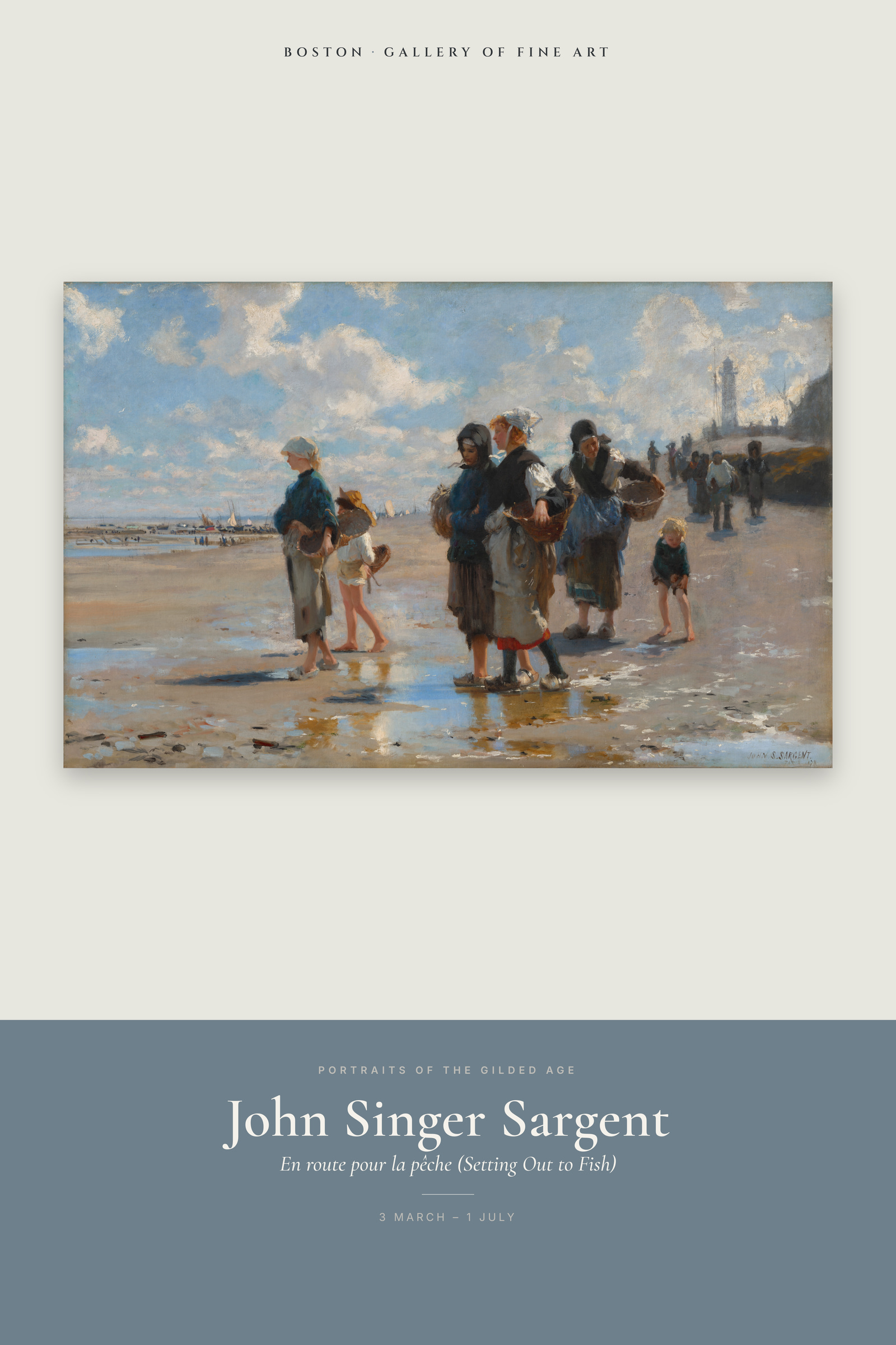 En route pour la pêche (Setting Out to Fish) — Exhibition Poster